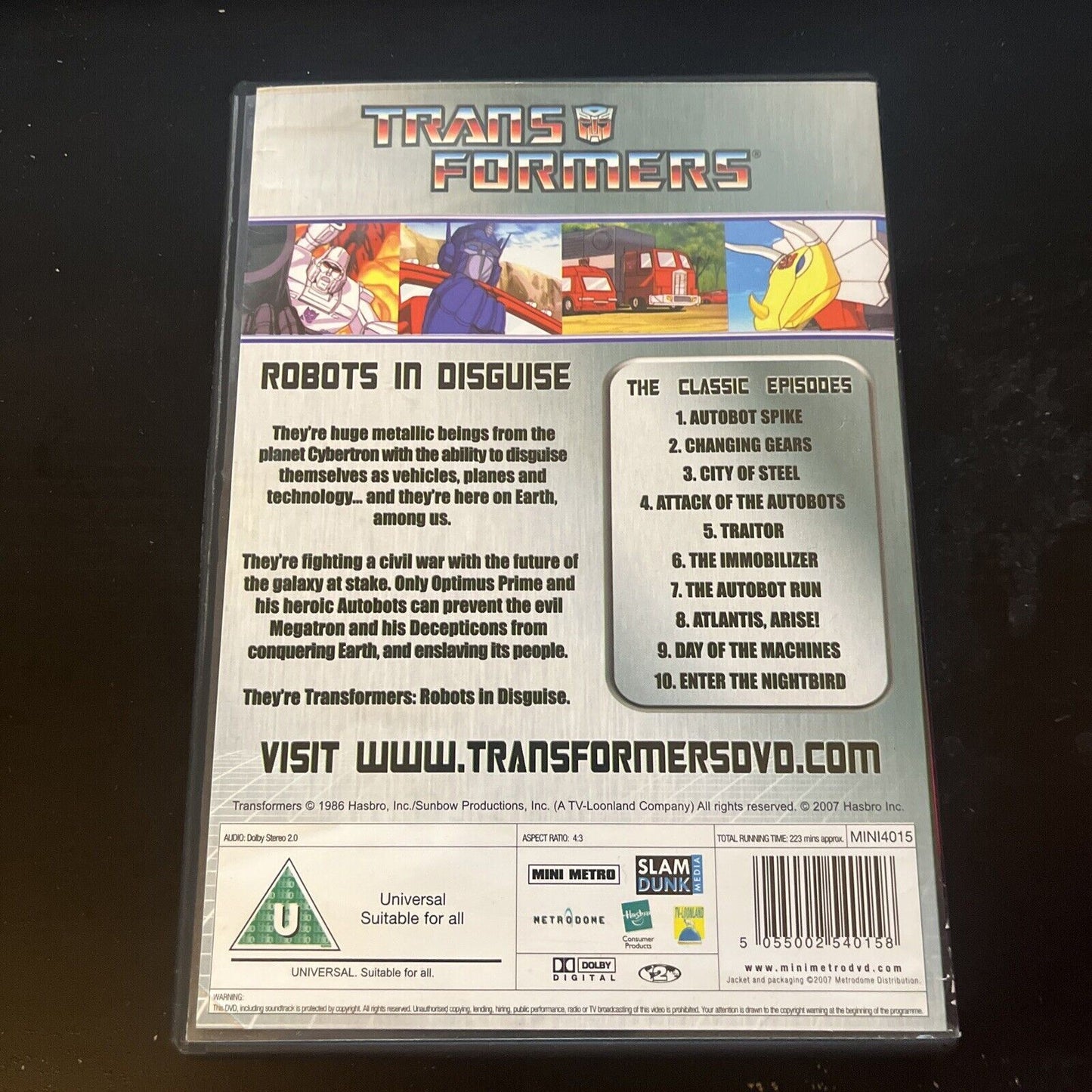 Transformers - The Classic Episodes (DVD, 1986) Region 2