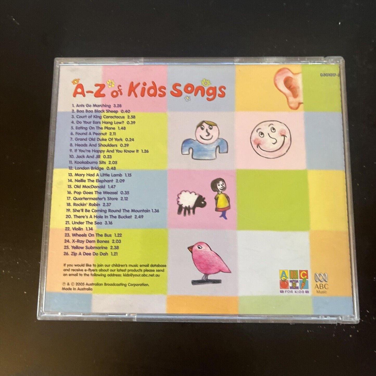 ABC For Kids - A-Z Of Kids Songs (CD, 2005)