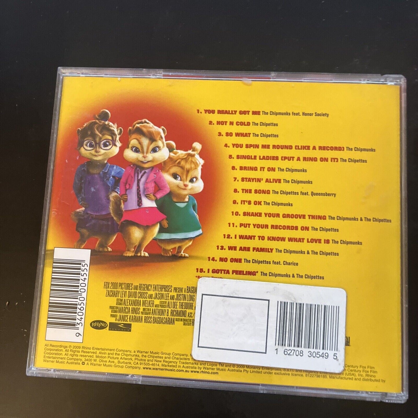 Alvin & The Chipmunks The Squeakquel - Original Motion Picture Soundtrack CD