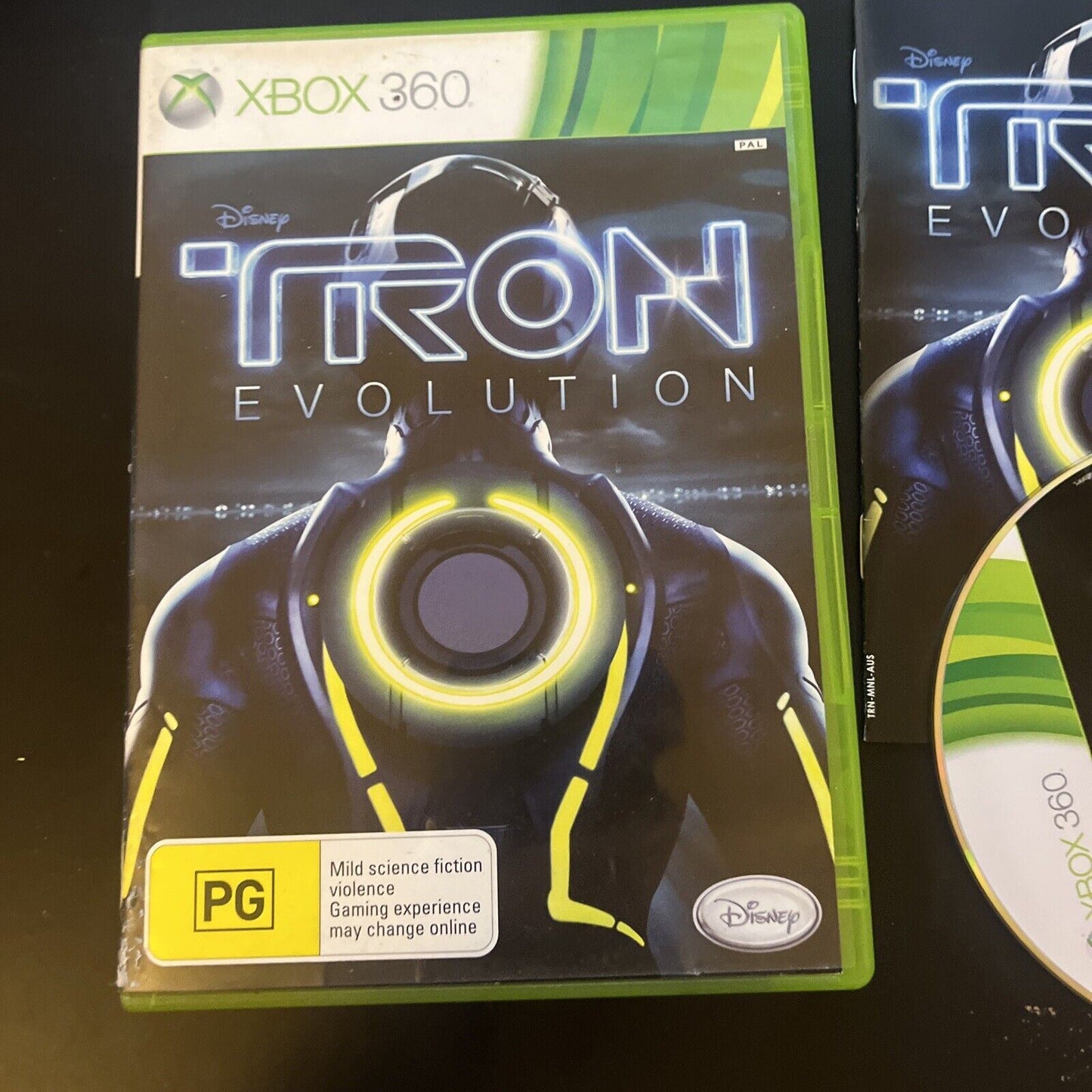 Tron Evolution (Microsoft Xbox 360, 2010) with Manual PAL