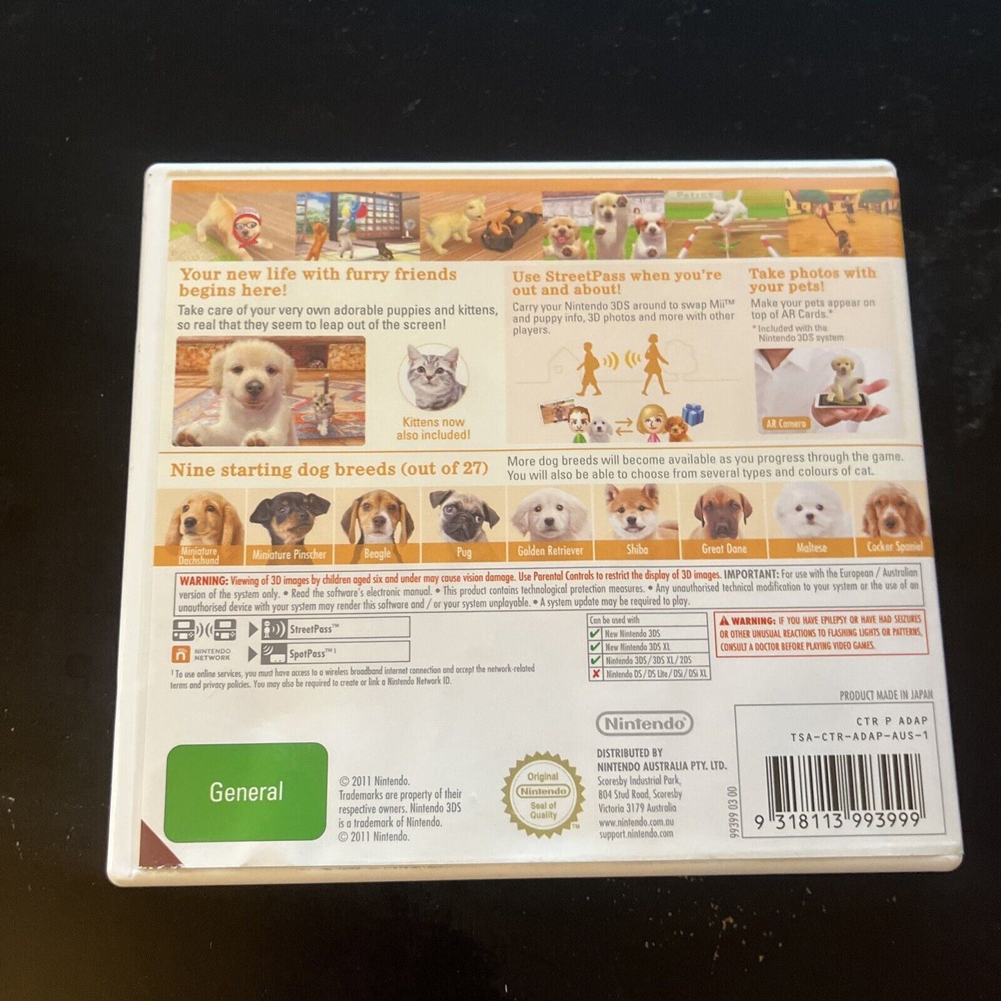 Nintendogs  + Cats Golden Retriever - Nintendo 3DS & 2DS