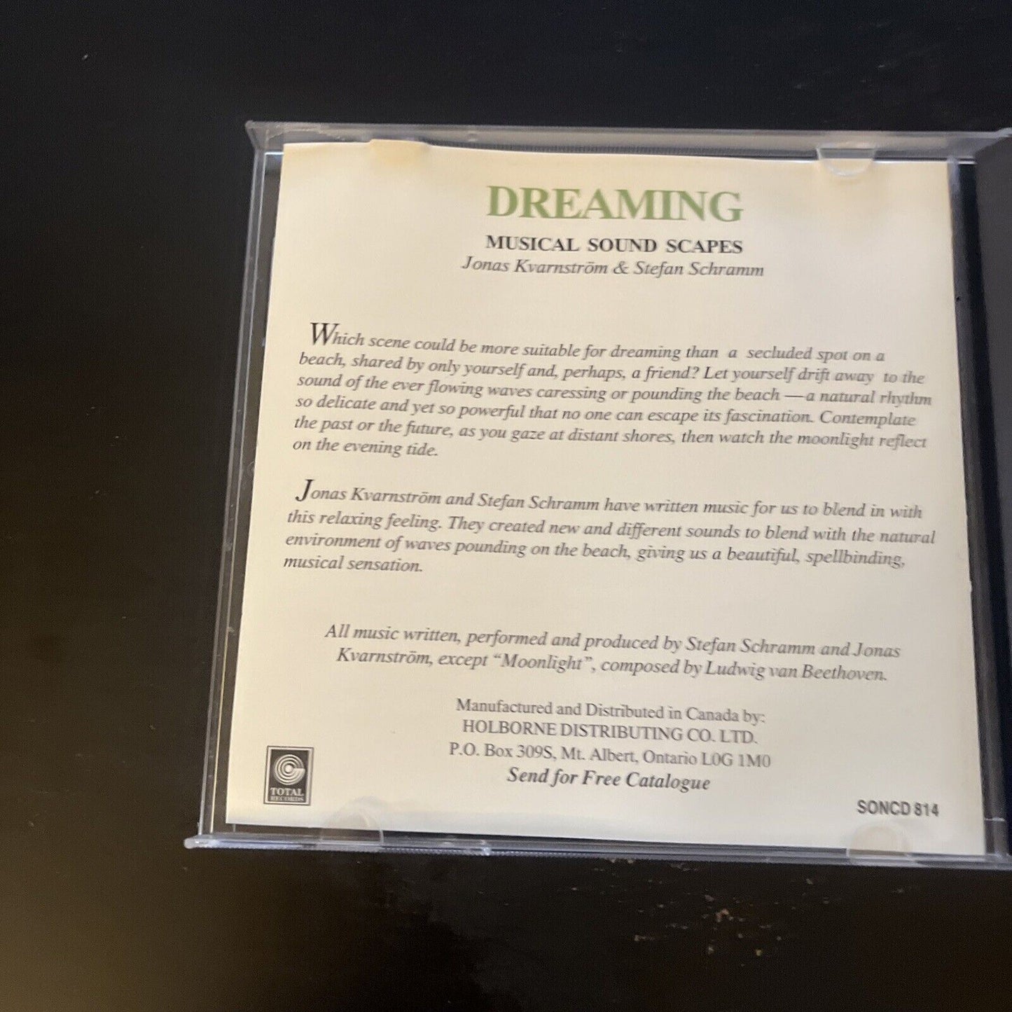 Jonas Kvarnström & Stefan Schramm - Dreaming Musical Sound Scapes (CD, 1990)