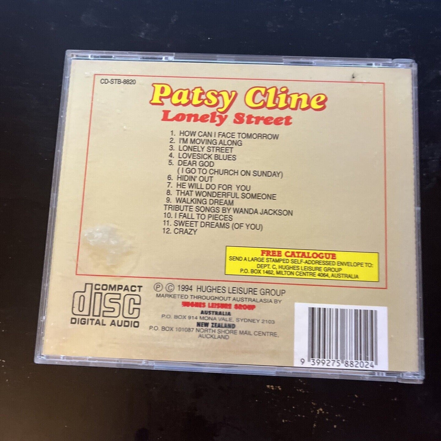 Patsy Cline - Lonely Street (CD, 1994)