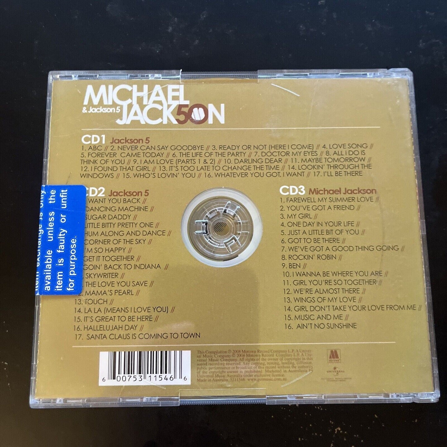 Michael Jackson & Jackson 5 - The Motown Years 50 On (CD, 2008, 3-Disc)