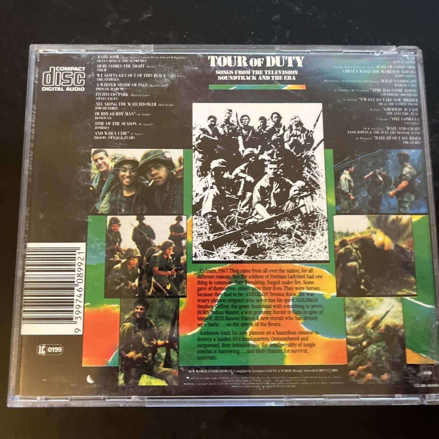 Tour of Duty - Songs from the Television Soundtrack & Era (CD, 1988)