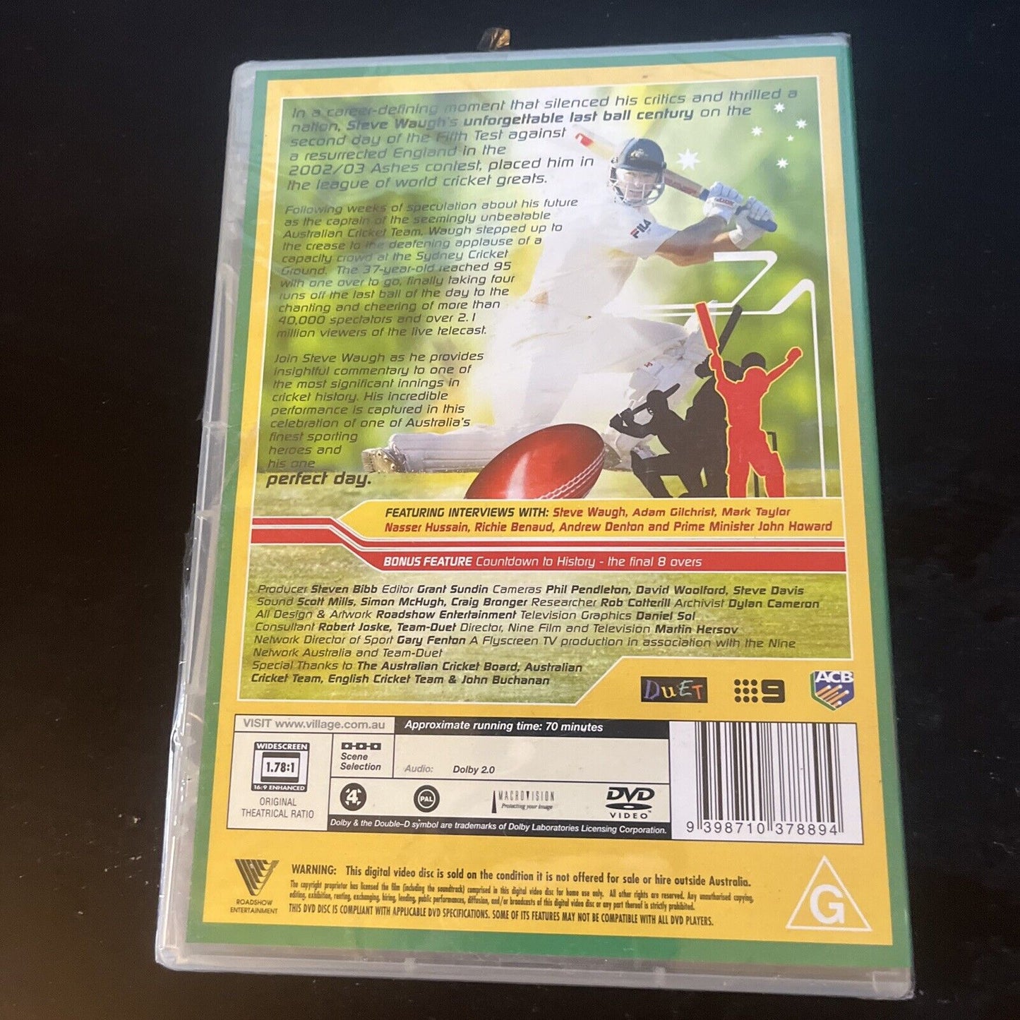 *New Sealed* Steve Waugh - A Perfect Day (DVD, 2002) Region 4