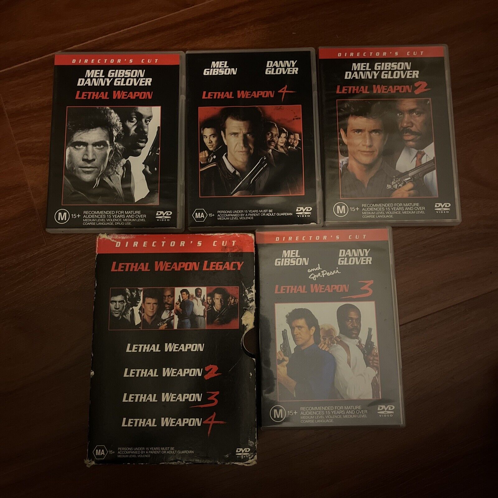 Lethal Weapon Legacy 1,2,3,4 (DVD, 1987, 4-Disc) Region 4 – Retro Unit