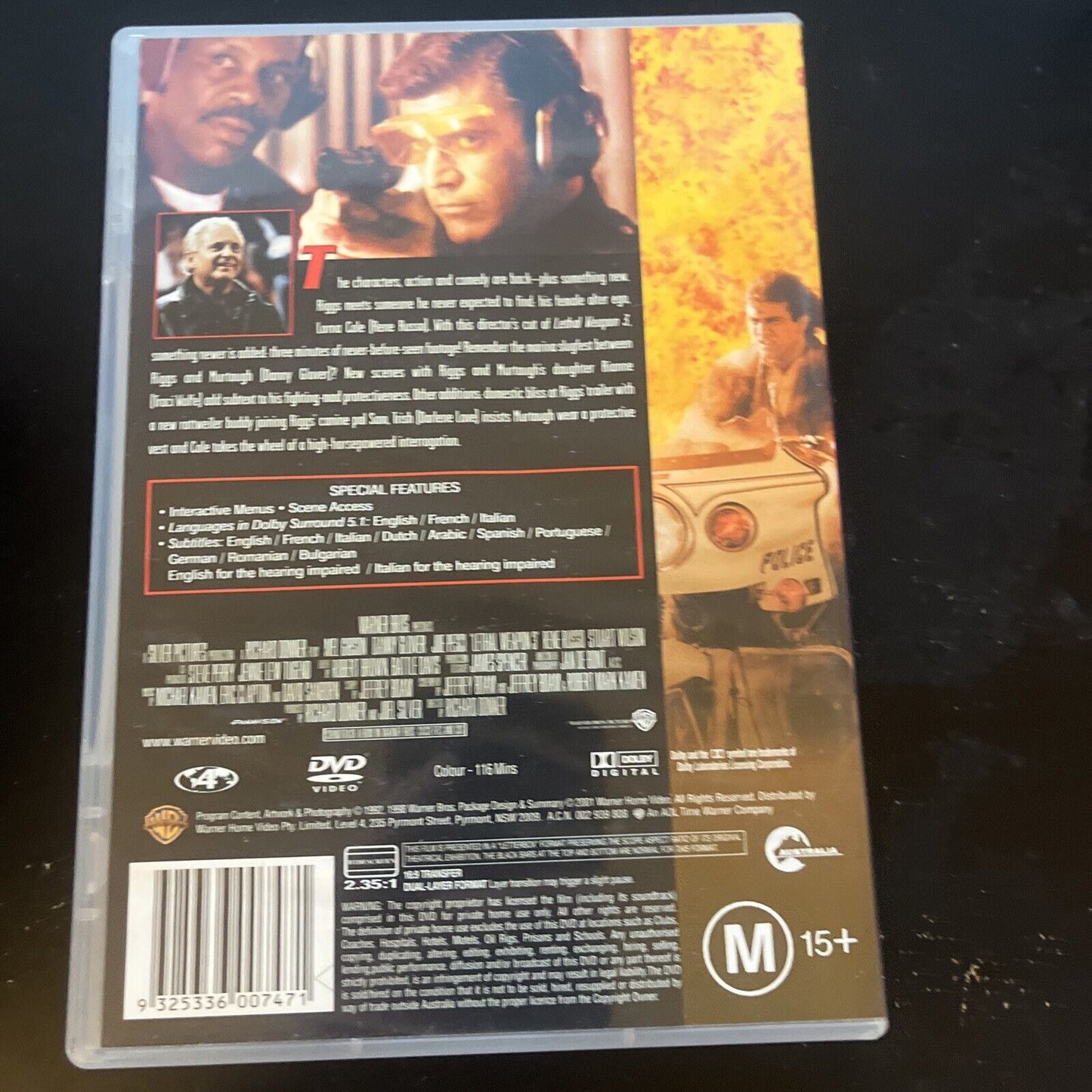 Lethal Weapon Legacy 1,2,3,4 (DVD, 1987, 4-Disc) Region 4