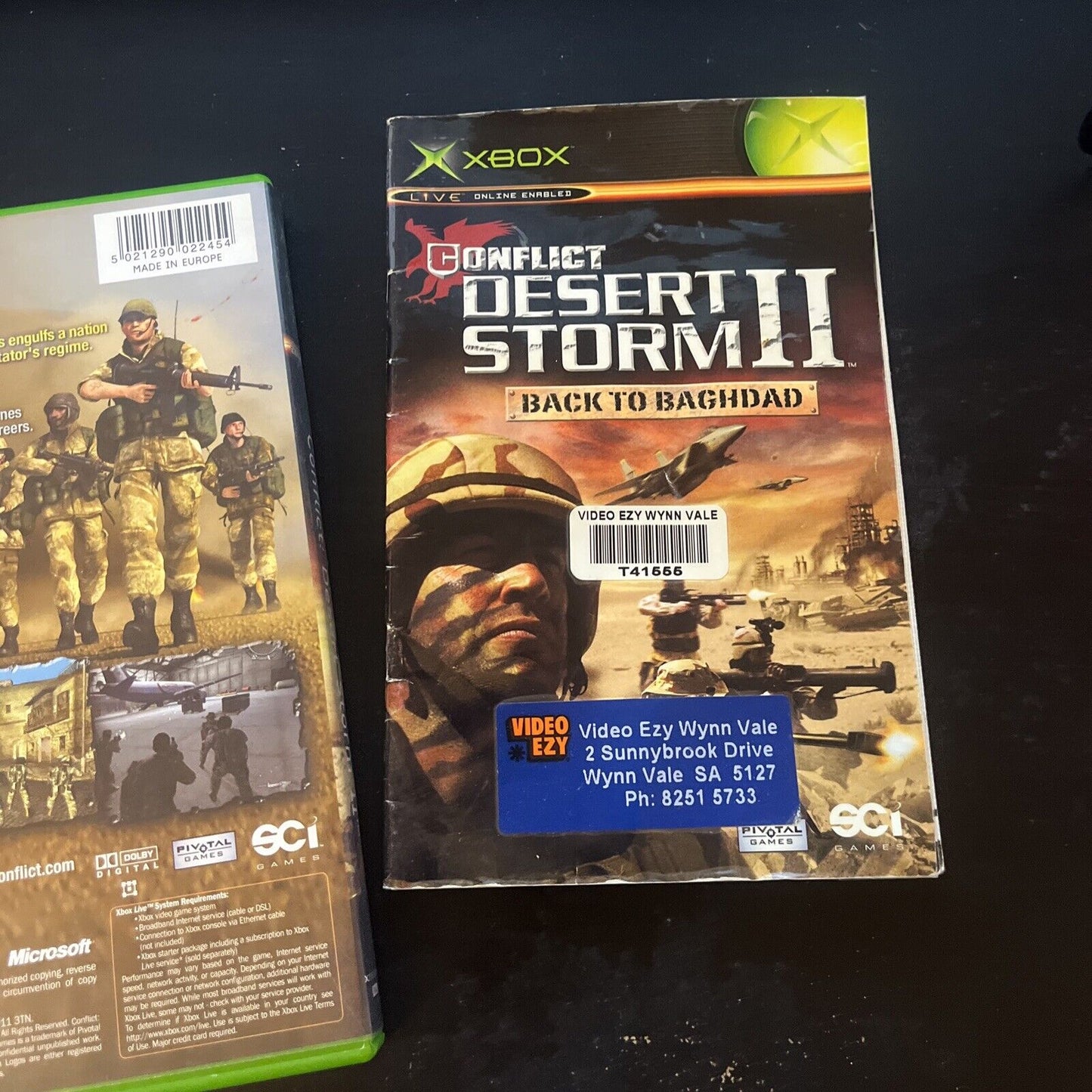 Conflict Desert Storm 2 Back To Baghdad Microsoft Xbox Original PAL wth Manual