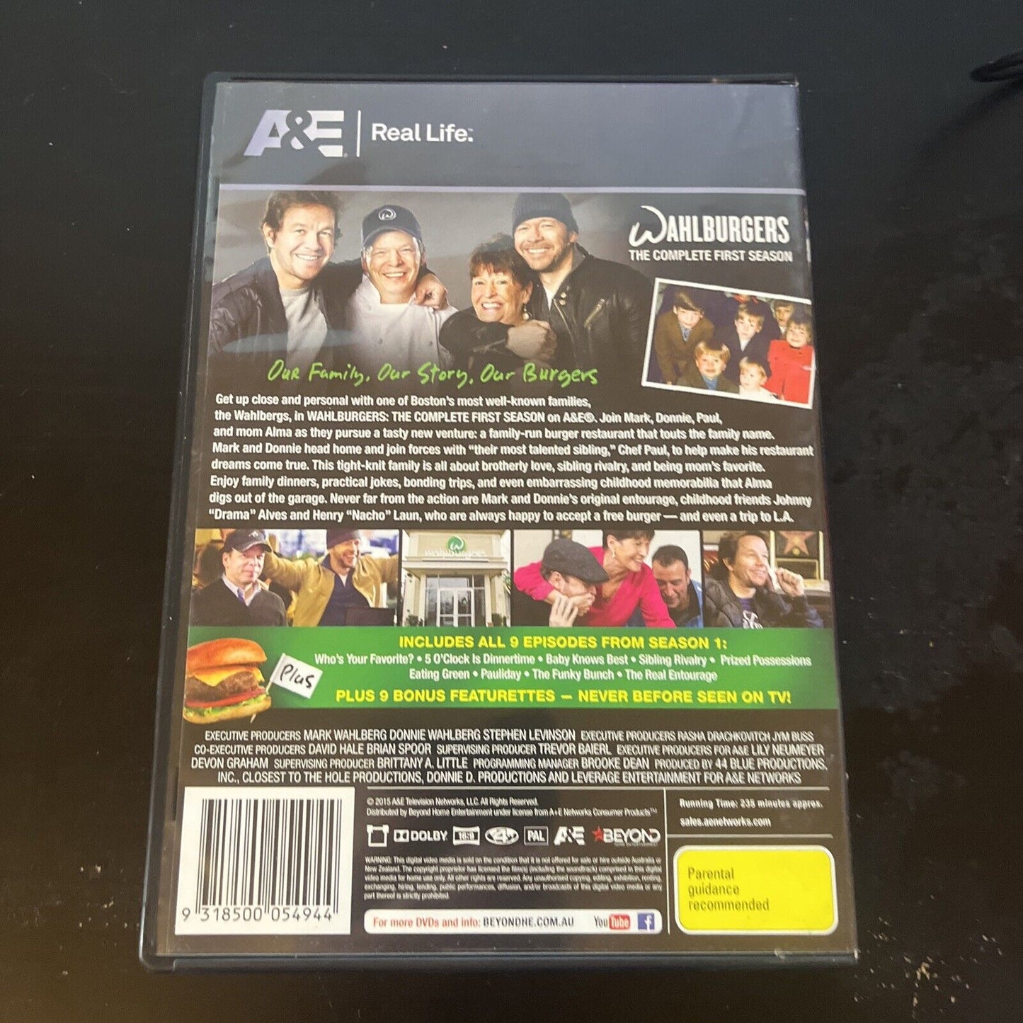 Wahlburgers : Season 1 (DVD, 2014, 2-Disc) Mark Wahlberg, Region 4