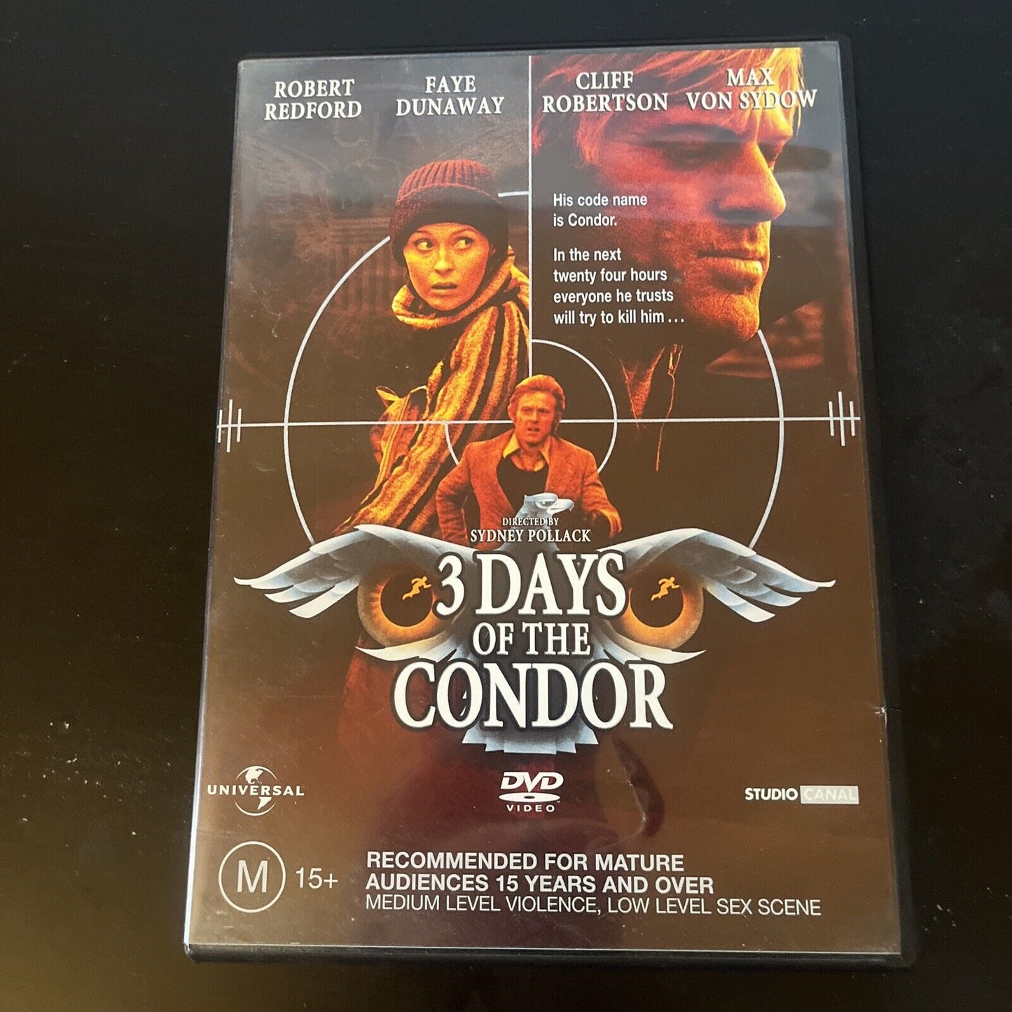 Three Days Of The Condor (DVD, 1975) Robert Redford, Faye Dunaway Region 4 &2