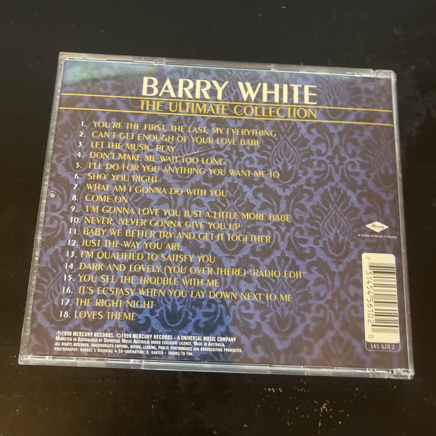 Barry White – The Ultimate Collection (CD, 1999)