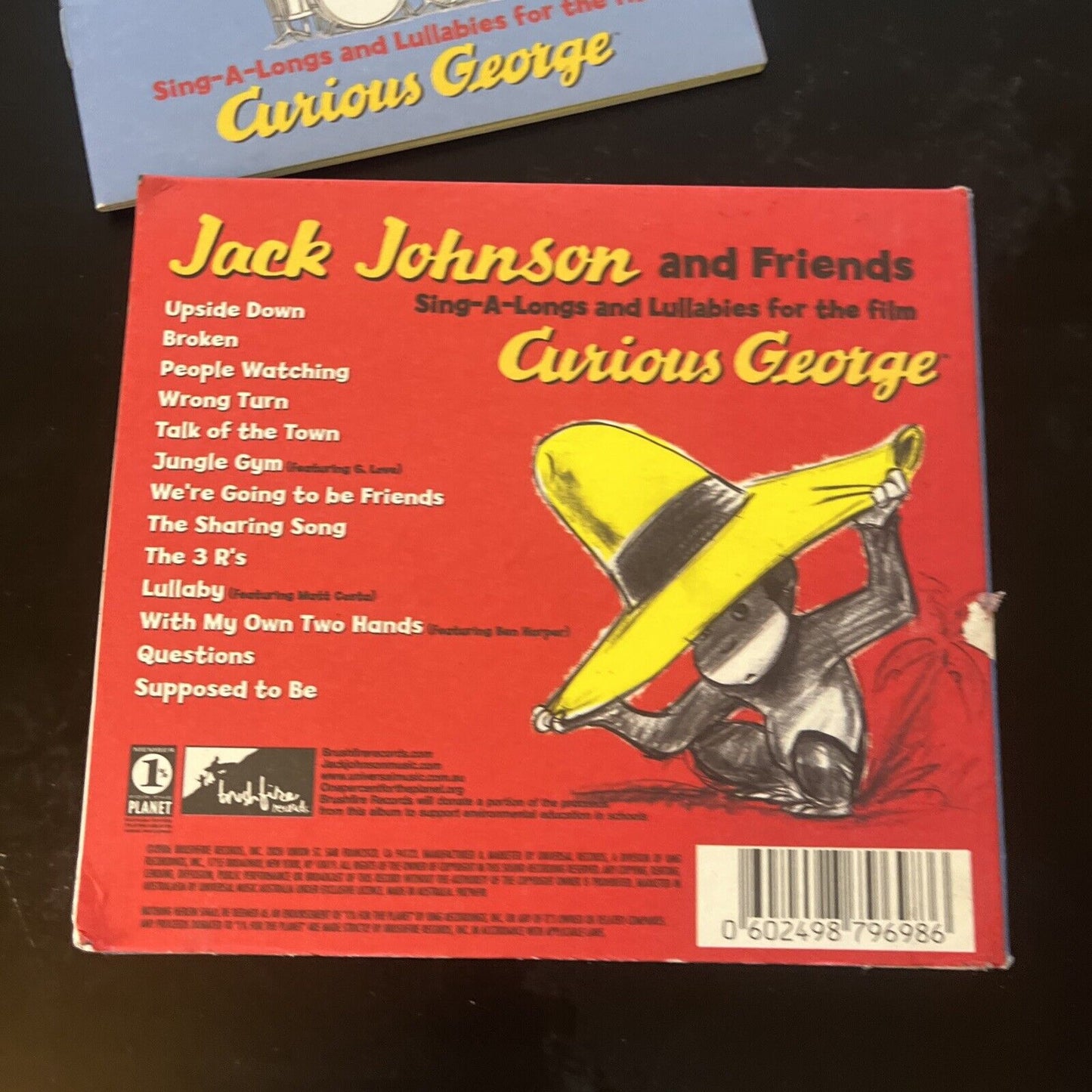 Jack Johnson - Sing-A-Longs & Lullabies for the Film Curious George (CD, 2006)