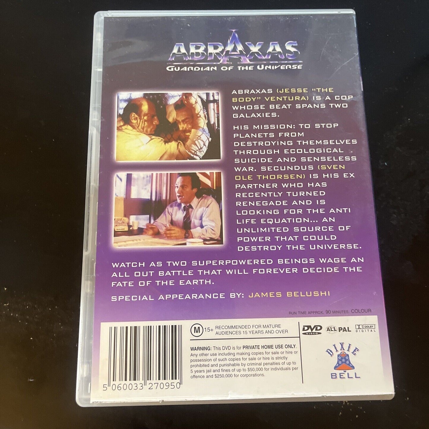 Abraxas Guardian of The Universe (DVD, 1990) Jesse Ventura All Regions