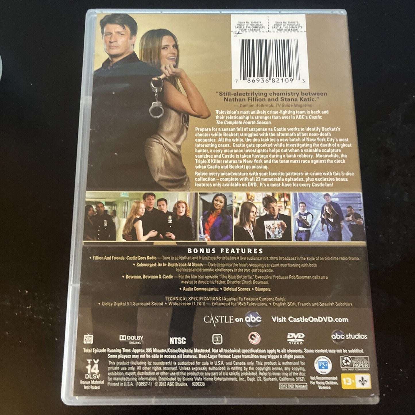 Castle - Season 4 (DVD, 2013, 5-Disc) Region 1