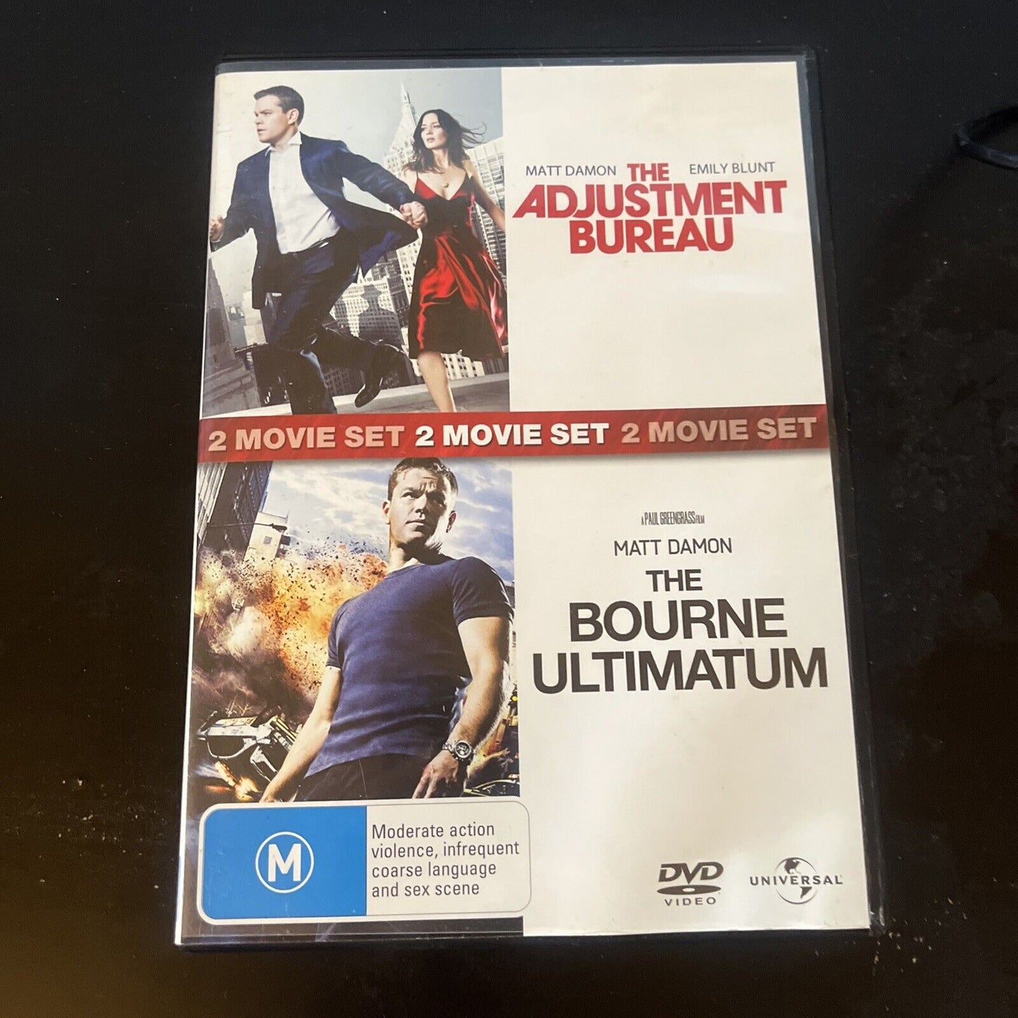 The Adjustment Bureau / The Bourne Ultimatum (DVD, 2-Disc) Region 2 & 4