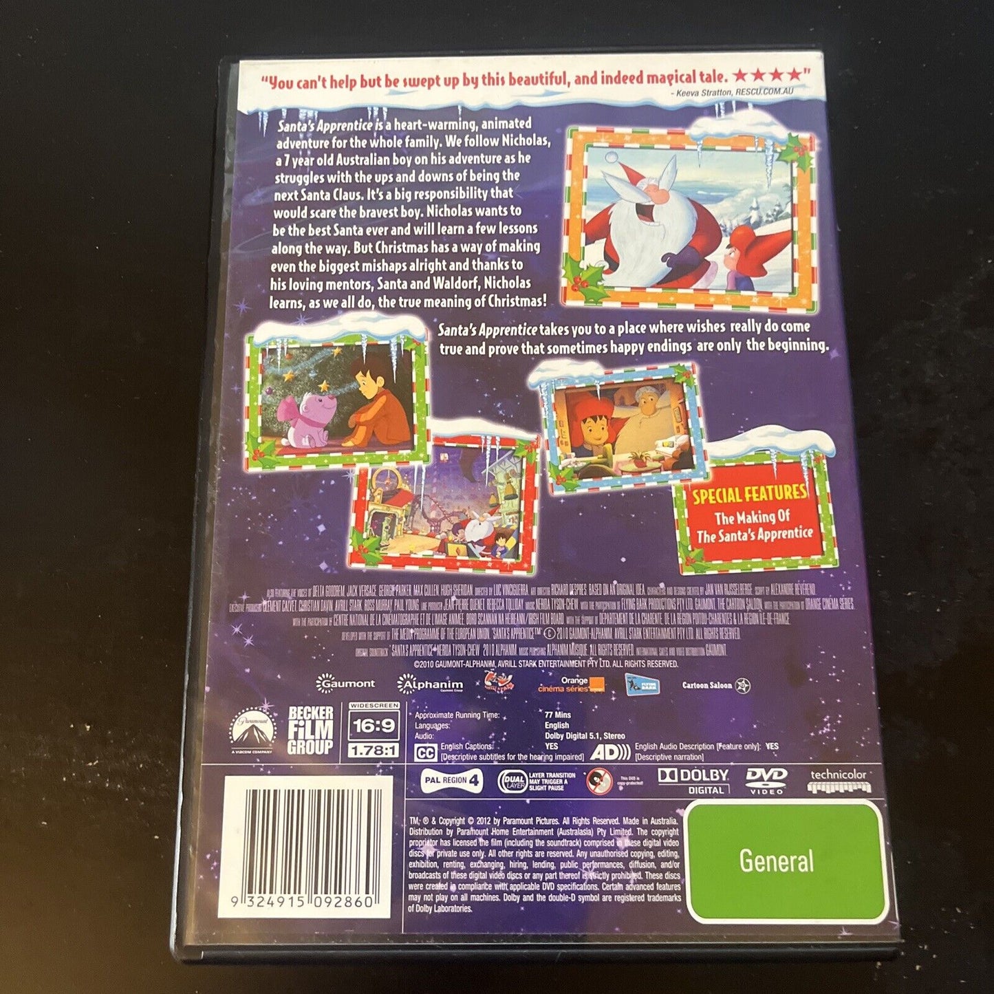 Santa's Apprentice (DVD, 2010) Shane Jacobson, Delta Goodrem Region 4