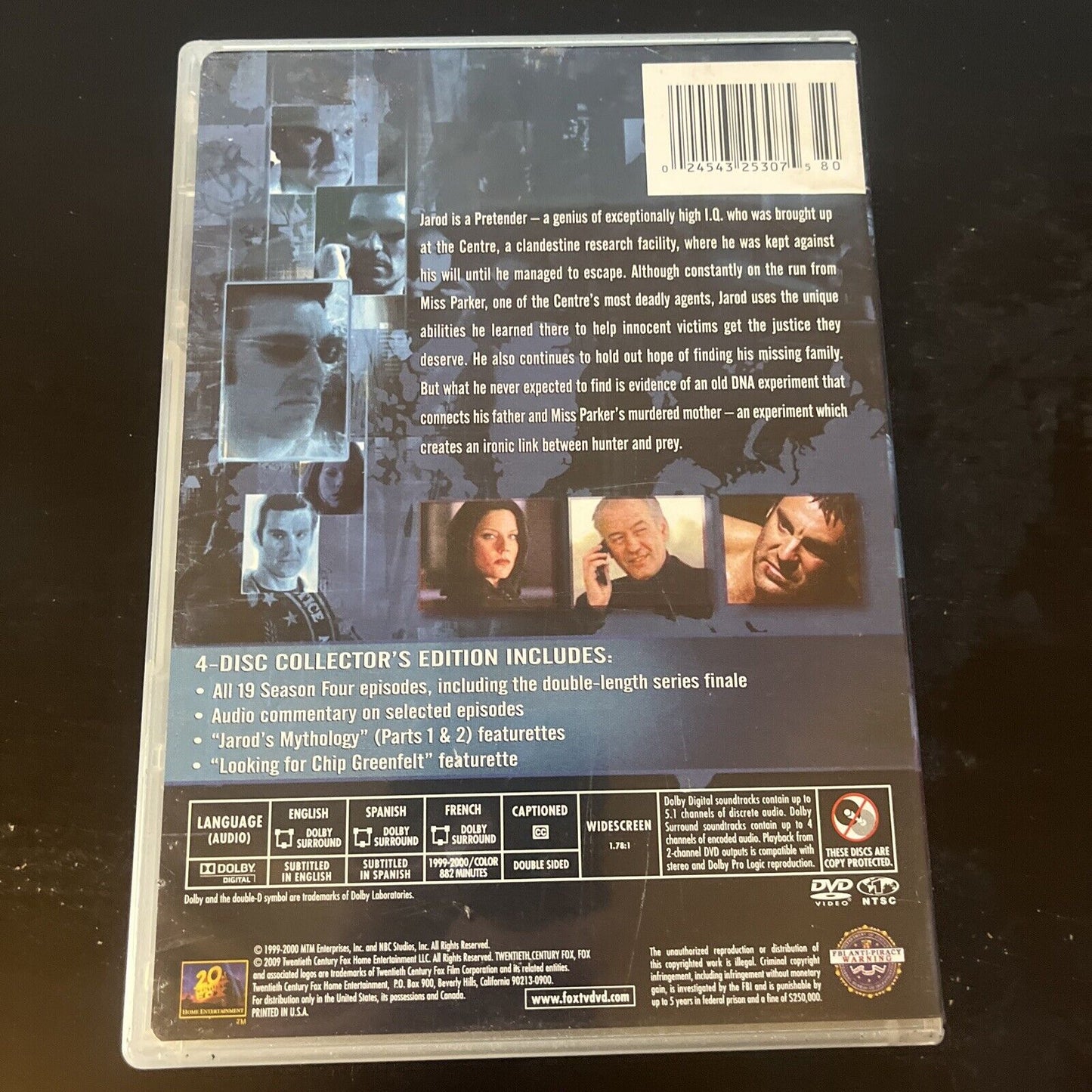 The Pretender - Season 4 (DVD, 2000, 4-Disc) Michael Weiss NBC Region 1