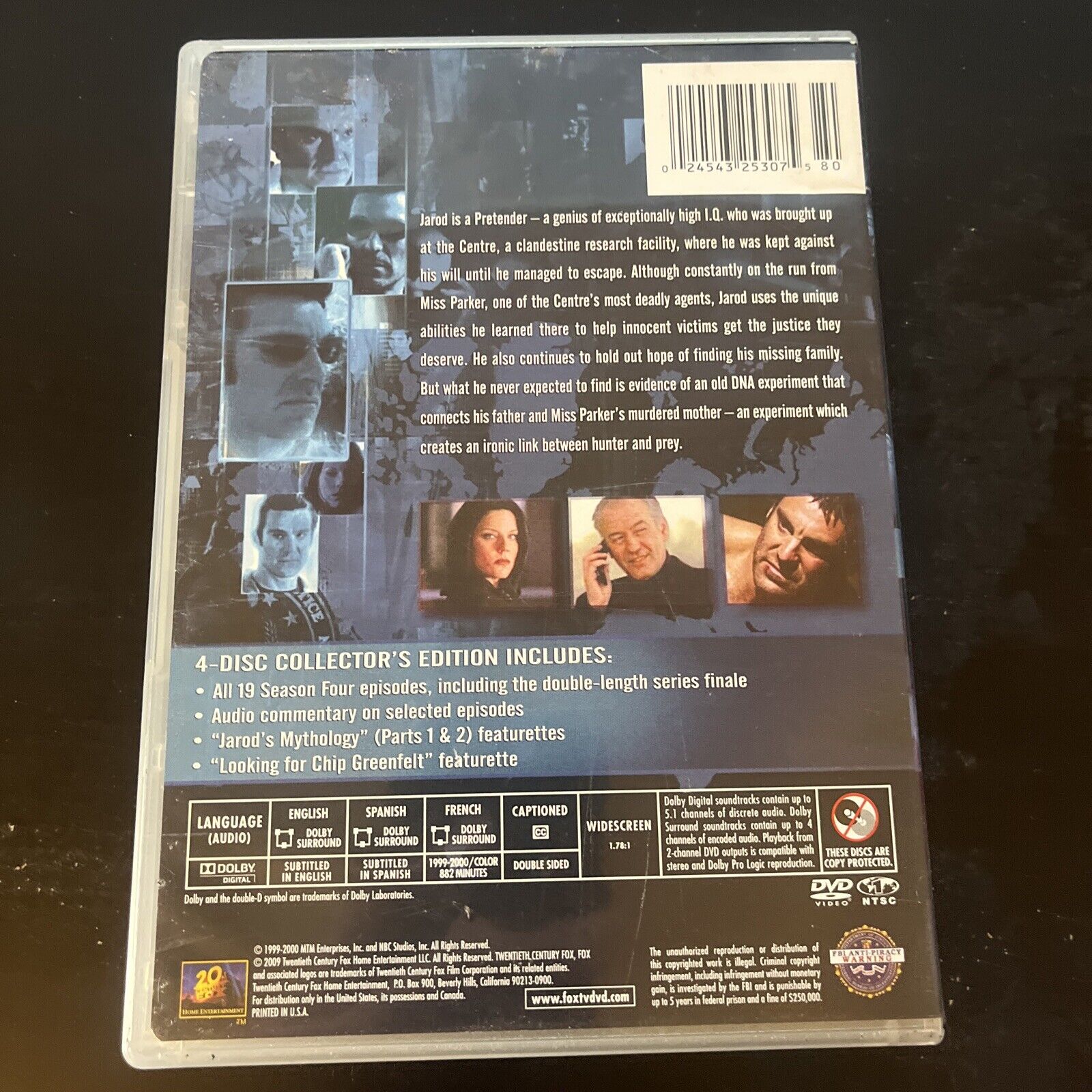 The Pretender - Season 4 (DVD, 2000, 4-Disc) Michael Weiss NBC Region ...