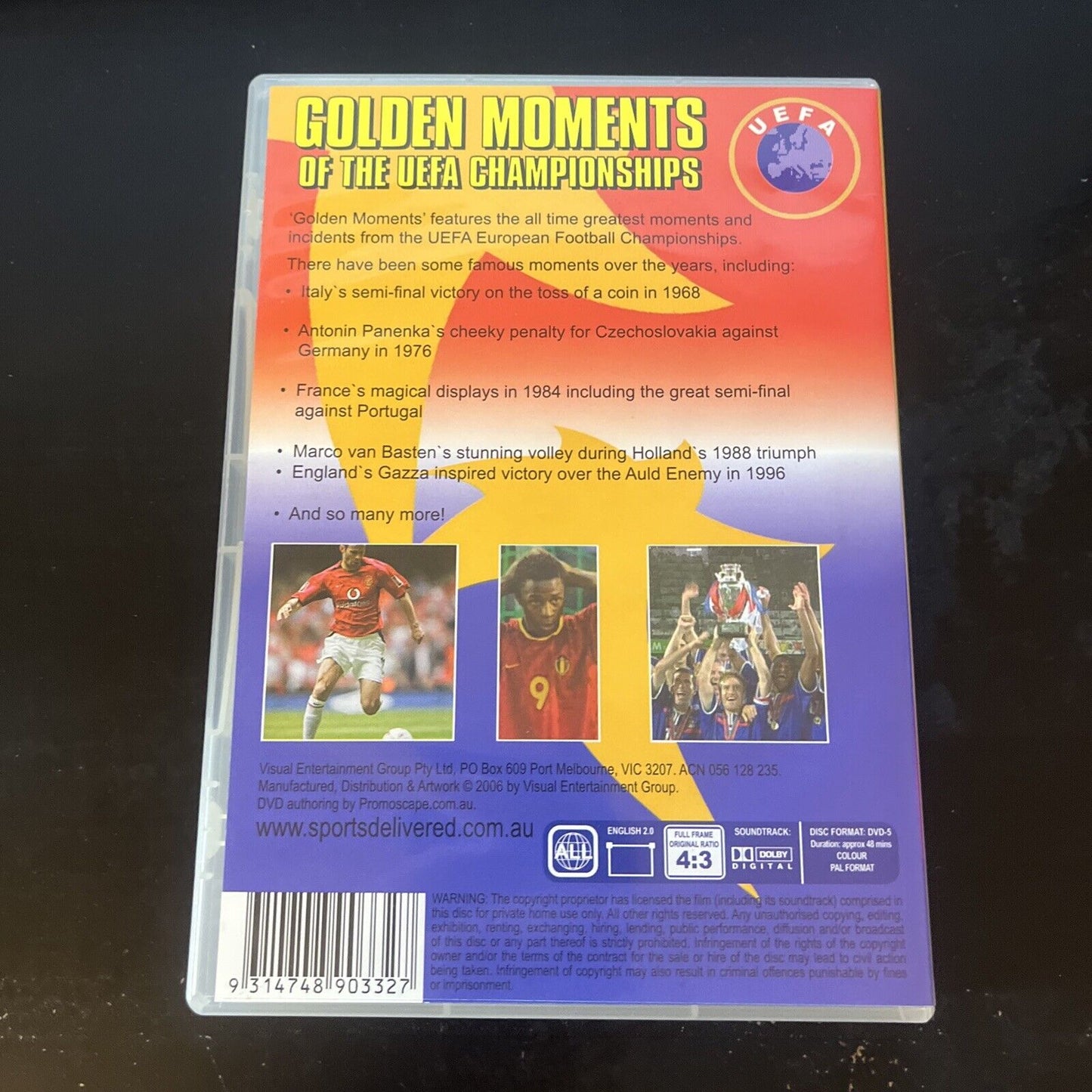 Golden Moments Of The UEFA Champions League (DVD, 2005) All Regions