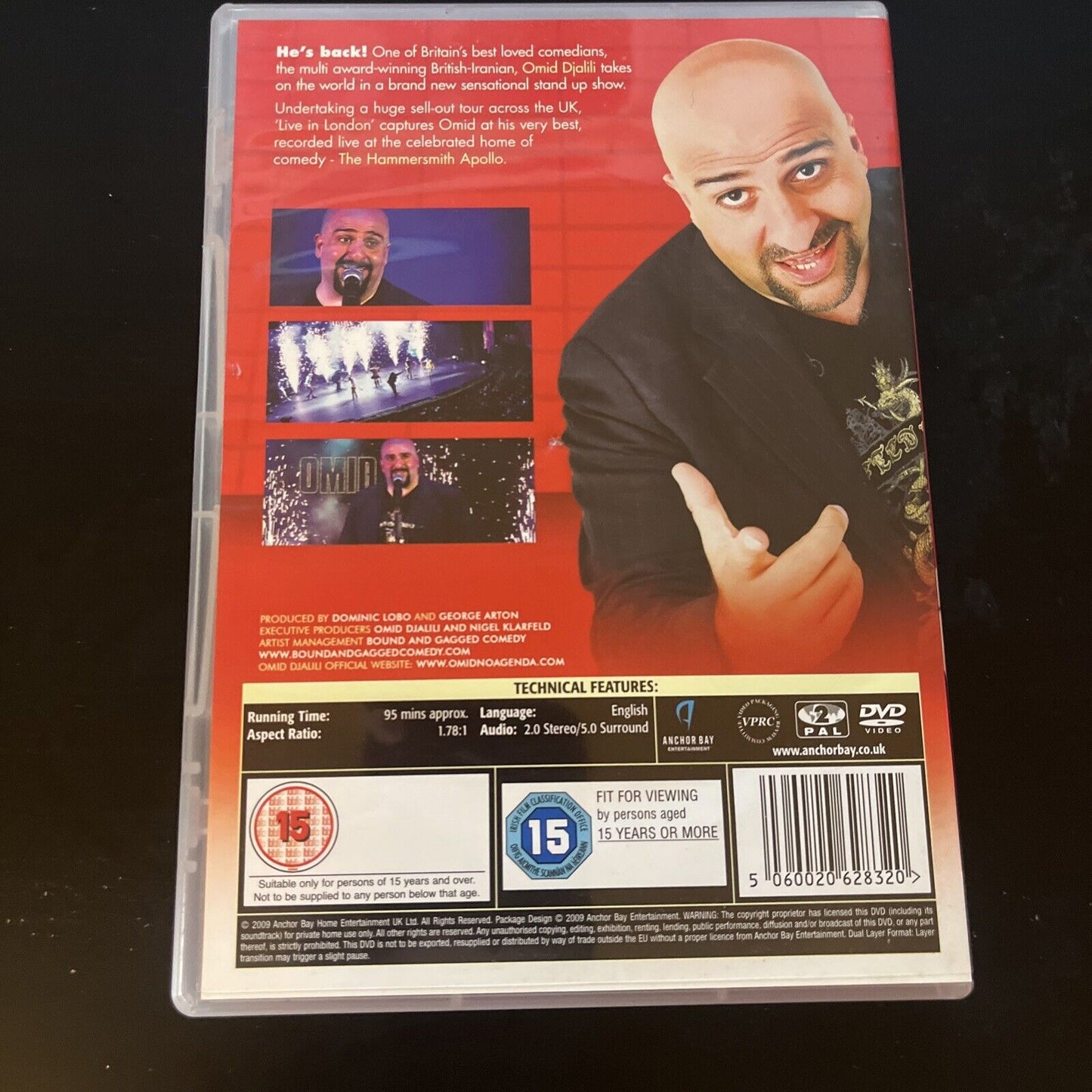 Omid Djalili - Live In London (DVD, 2009) Region 2