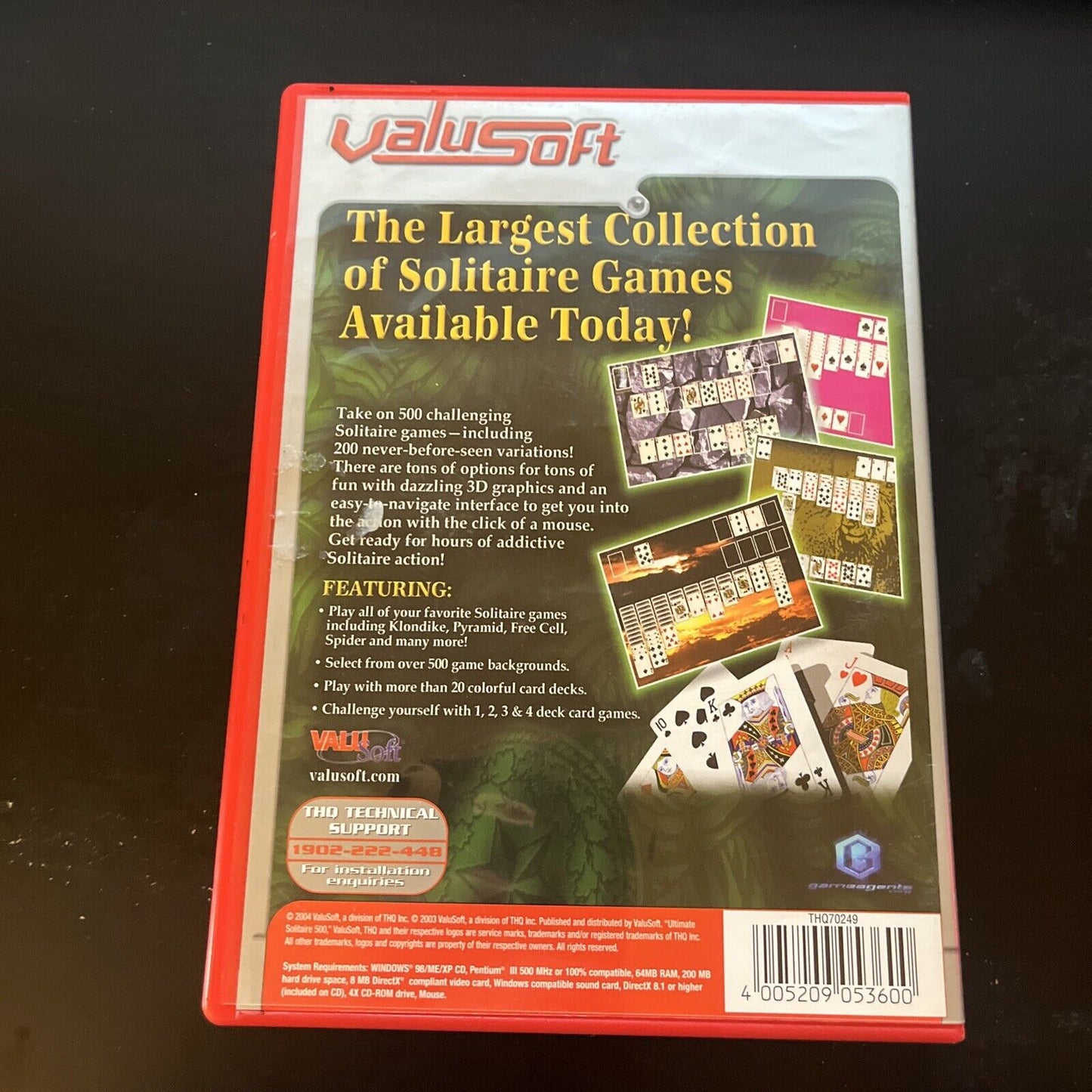 Ultimate Solitaire 500 - 500 Unique Games PC CDROM Windows