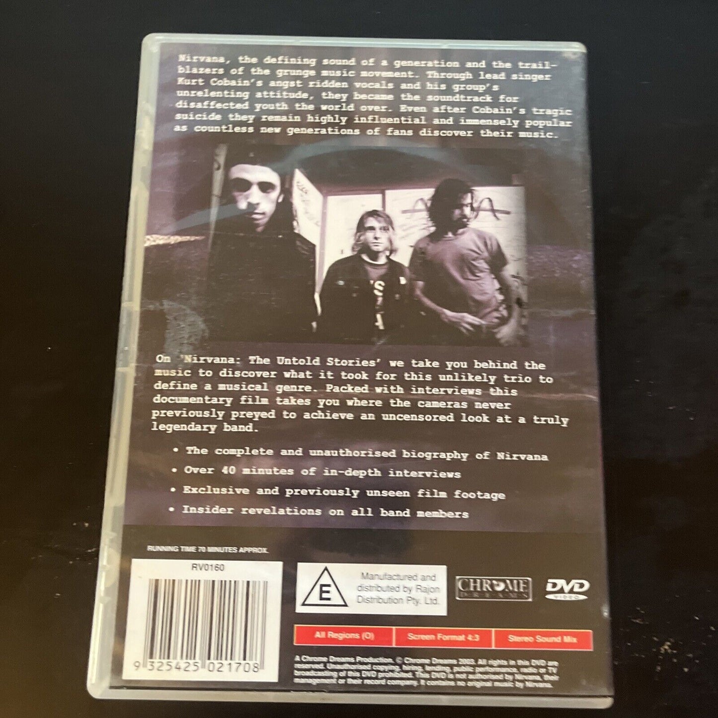 Nirvana - The Untold Stories (DVD, 2000) Documentary All Regions