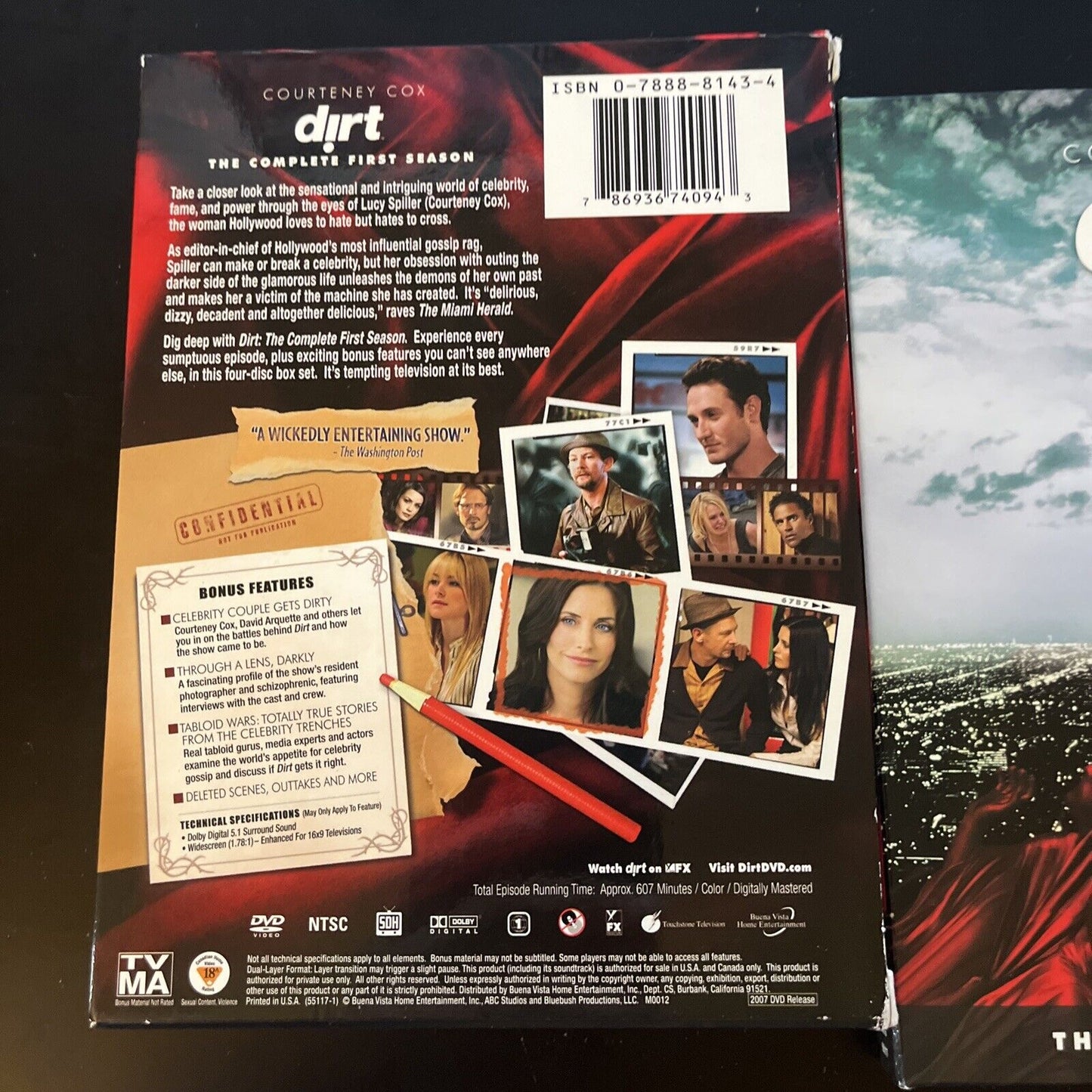 Dirt - The Complete First Season (DVD, 2007, 4-Disc) Region 1 Courteney Cox