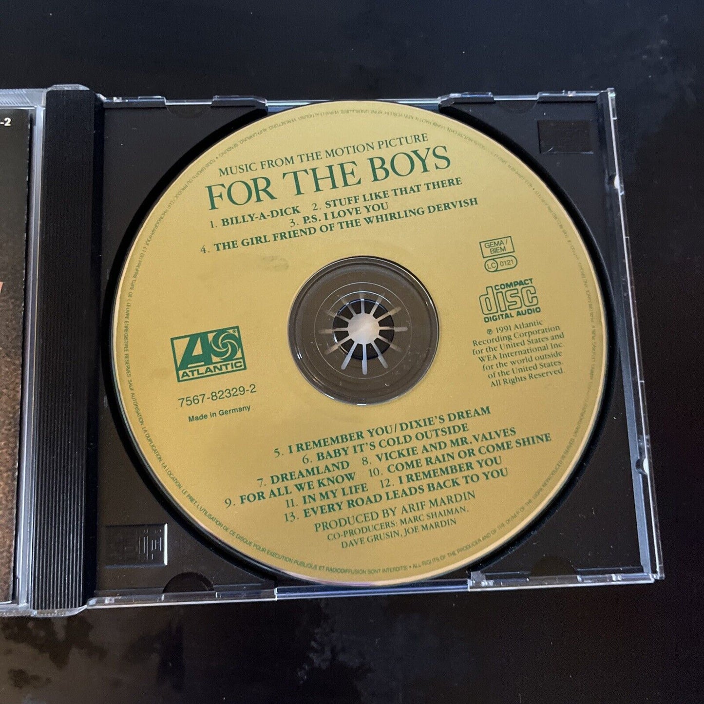 For the Boys - Music From the Motion Picture by Bette Midler (CD, 1991)