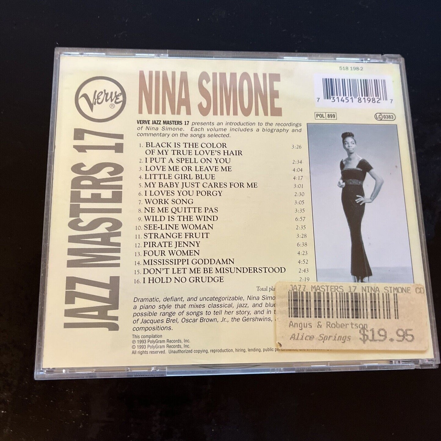 Nina Simone - Verve Jazz Masters 17 (CD, 1994)