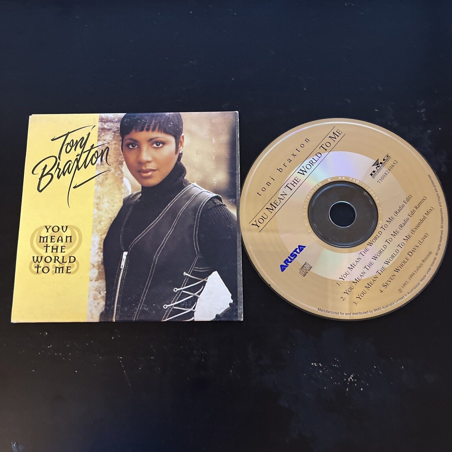 Toni Braxton  - You Mean the World to Me (CD, 1994) single