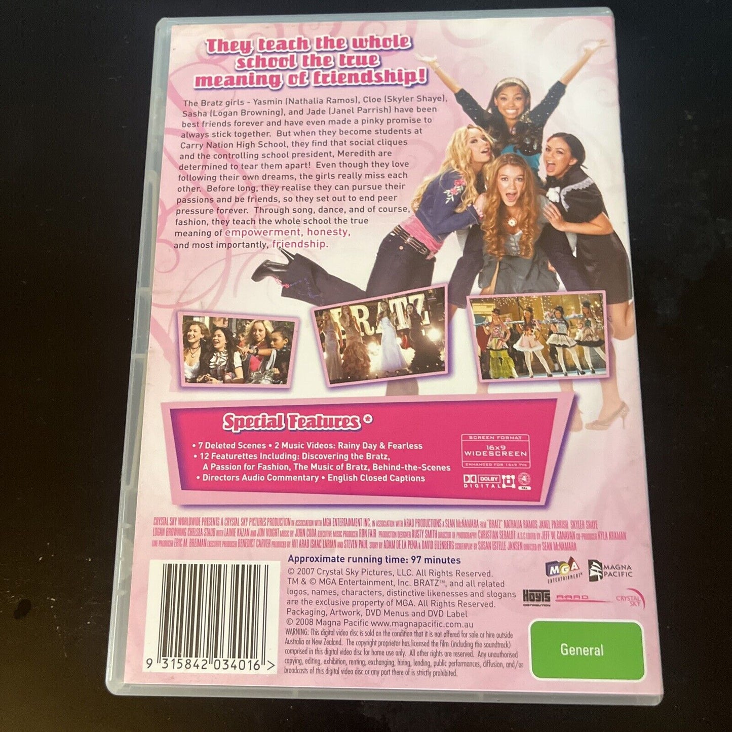 Bratz - The Movie (DVD, 2007) Logan Browning, Janel Parrish, NEW Region 4