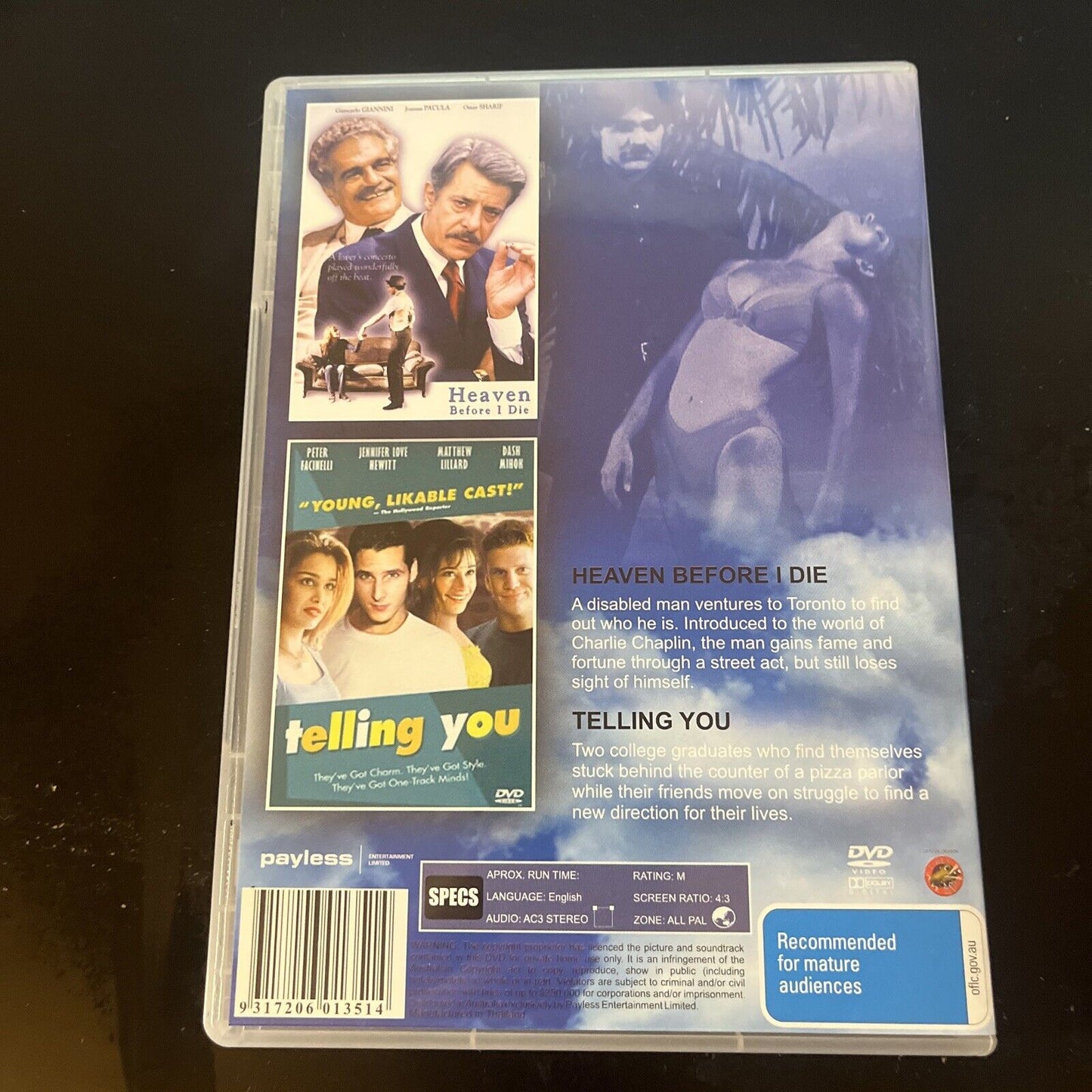 Heaven Before I Die / Telling You (DVD) Omar Sharif, NEW All Regions