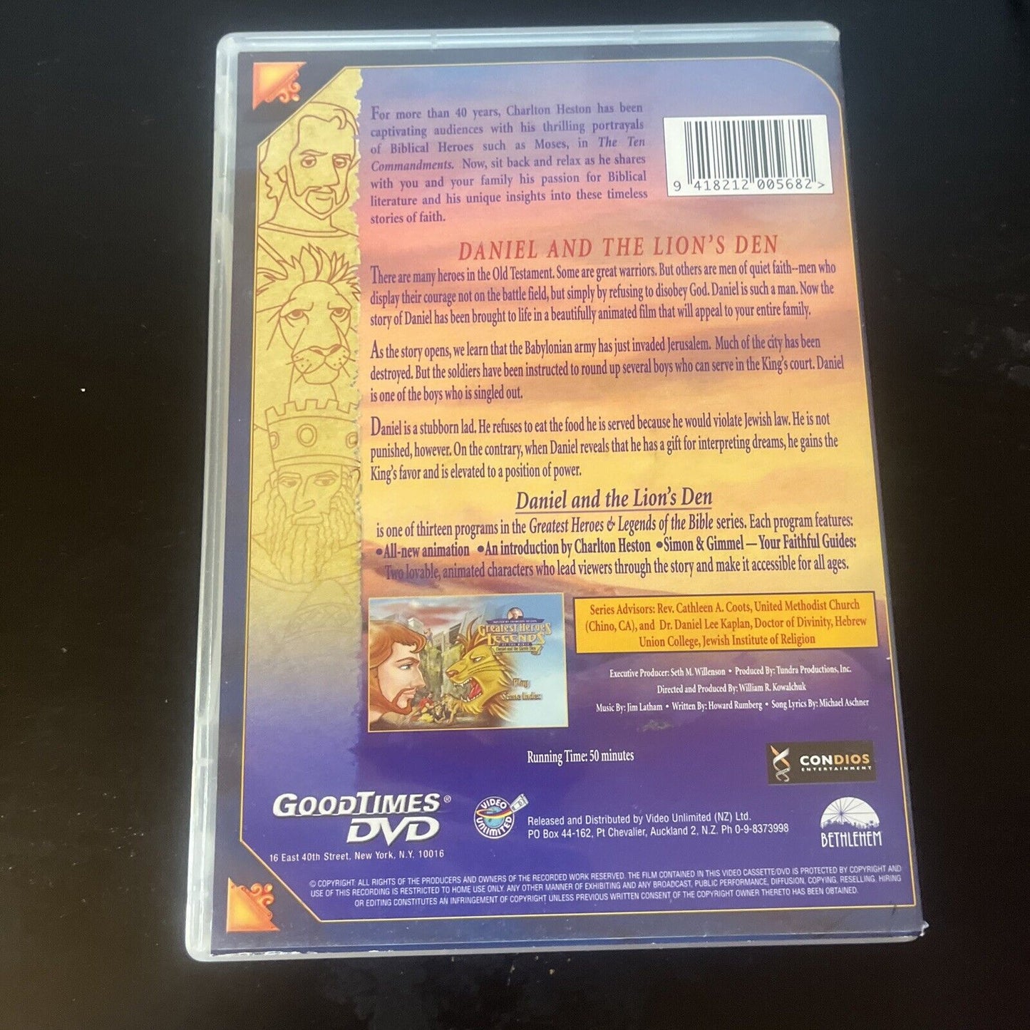 Greatest Heroes & Legends of the Bible - Daniel (DVD, 2005) All Regions