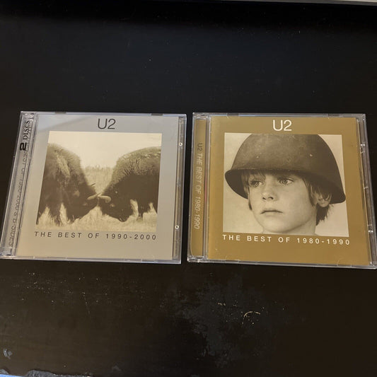 U2 - Best of 1980-1990 & 1990-2000 (CD, 2002, 3-Disc)