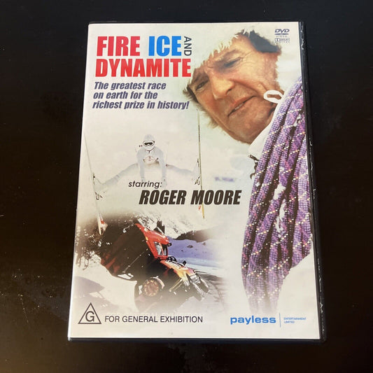 Fire Ice and Dynamite (DVD, 1990) NEW Roger Moore All Regions
