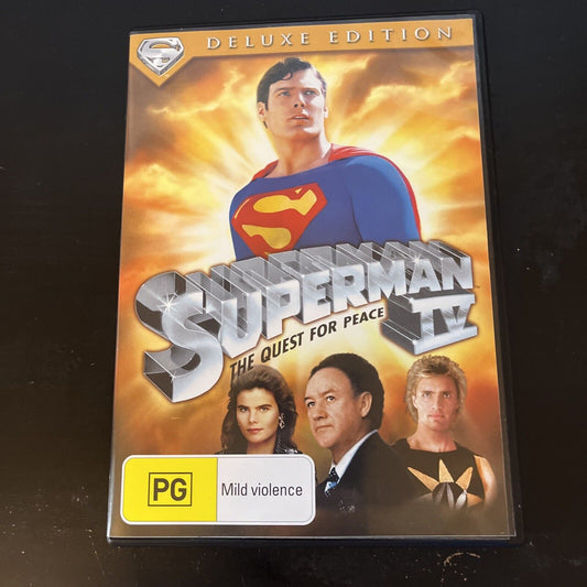 Superman 4 - The Quest For Peace (Deluxe Edition, DVD, 1987) Region 4