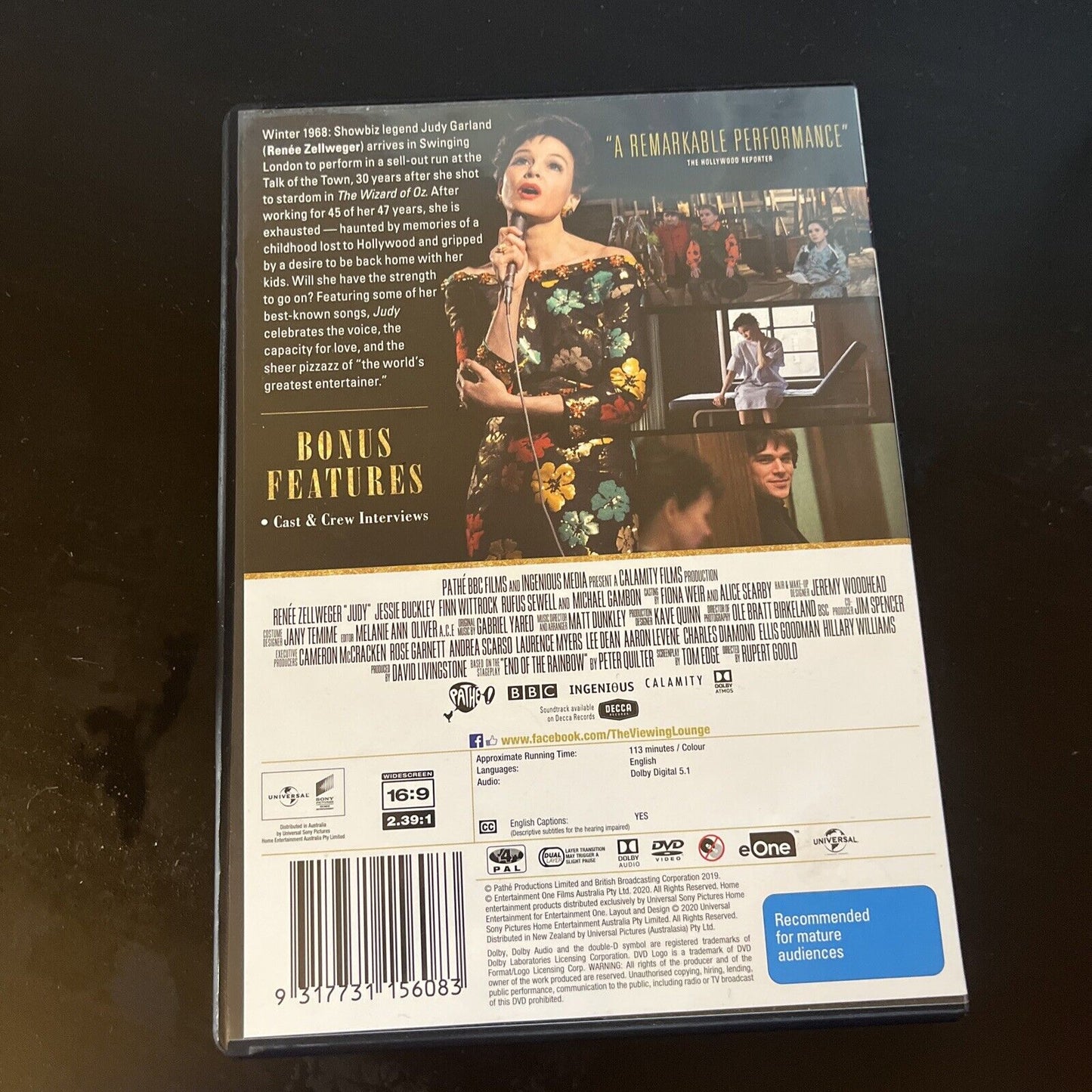 Judy (DVD, 2019) Rene Zellweger, Jessie Buckley, Finn Wittrock, NEW Region 4