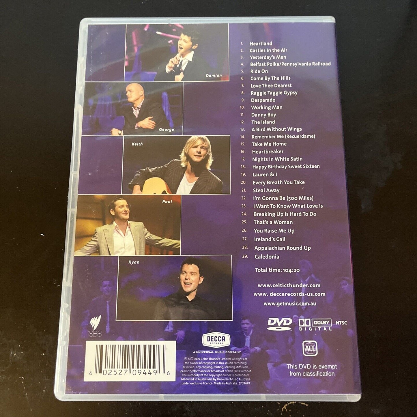 Celtic Thunder - Take Me Home (DVD, 2009) NEW All Regions