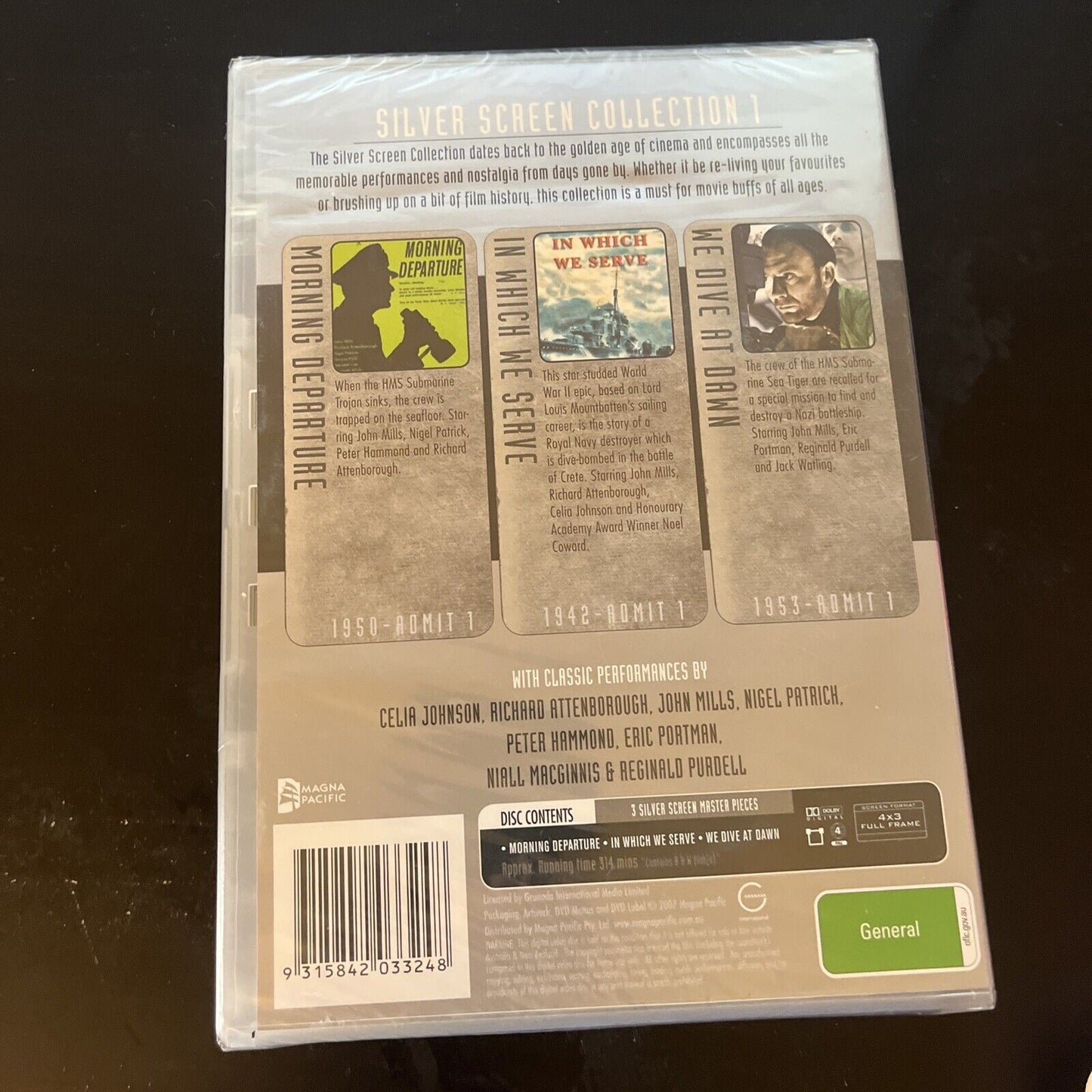 *New Sealed* Morning Departure, In Which We Serve, We Dive At Dawn DVD Region 4