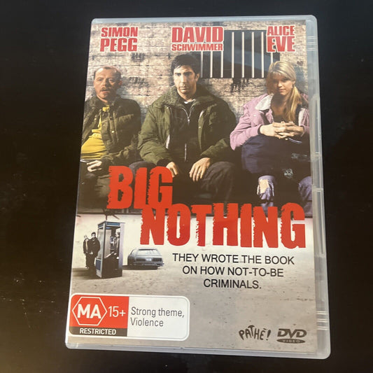 Big Nothing (DVD, 2006) David Schwimmer, Simon Pegg, Mimi Rogers Region 4