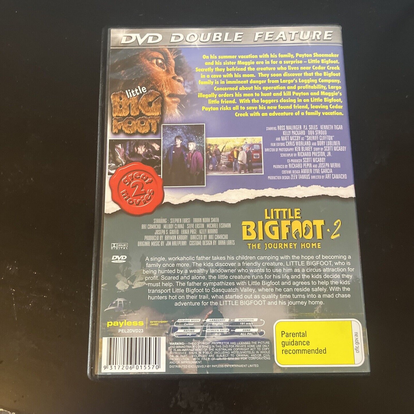 Little Bigfoot / Little Bigfoot 2 (DVD, 2009) NEW All Regions – Retro Unit