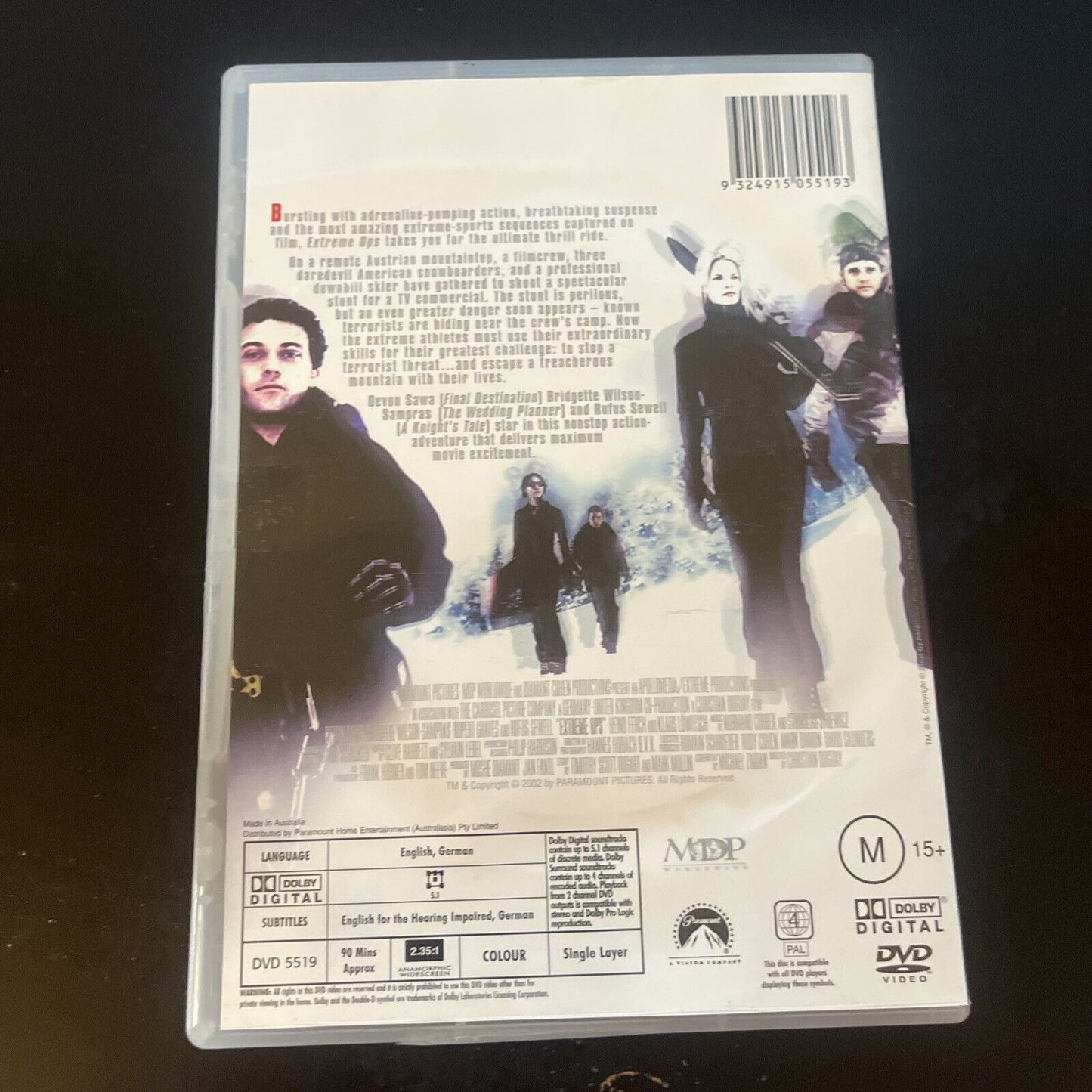 Extreme Ops (DVD, 2002) Bridgette Wilson-Sampras, Devon Sawa Region 4