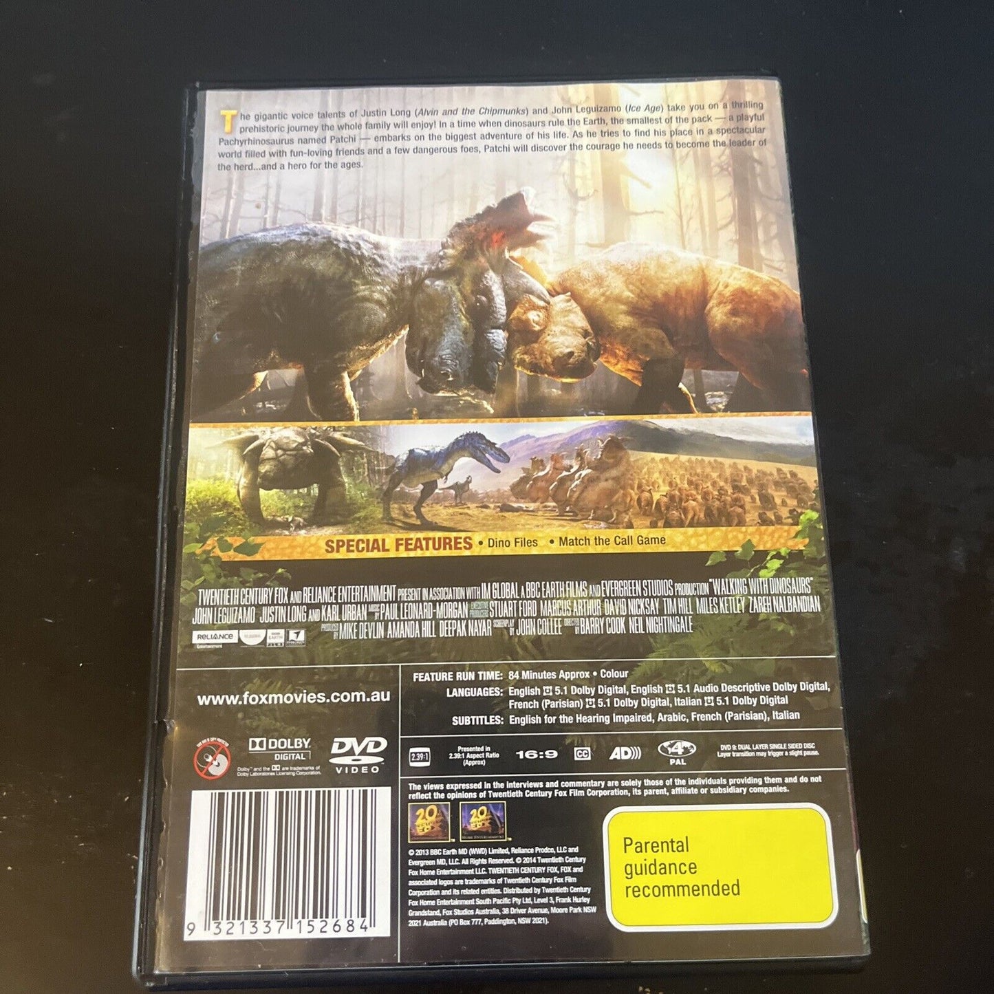 Walking With Dinosaurs The Movie (DVD, 2013) John Leguizamo Region 4