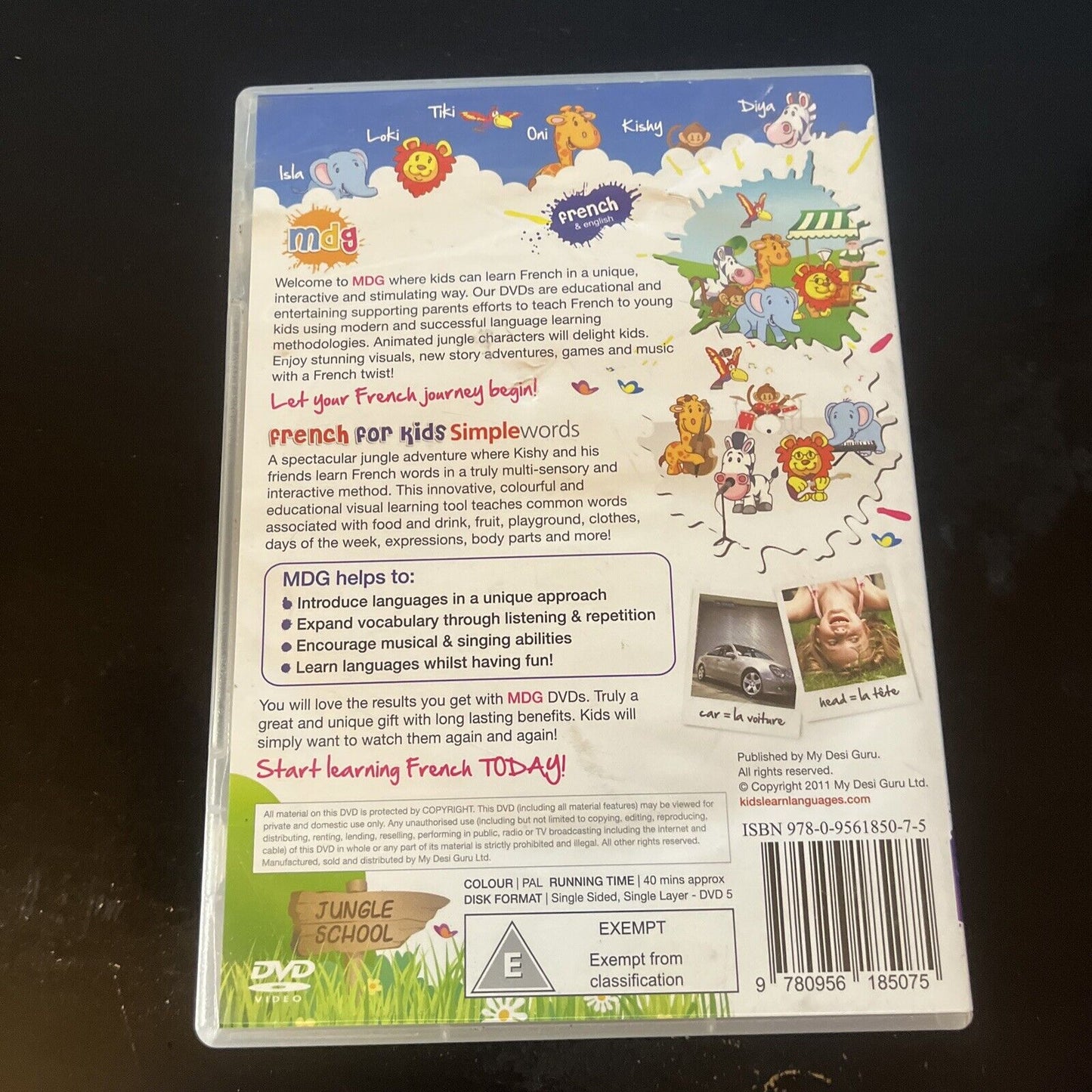 French for Kids Simple Words (DVD, 2010) All Regions