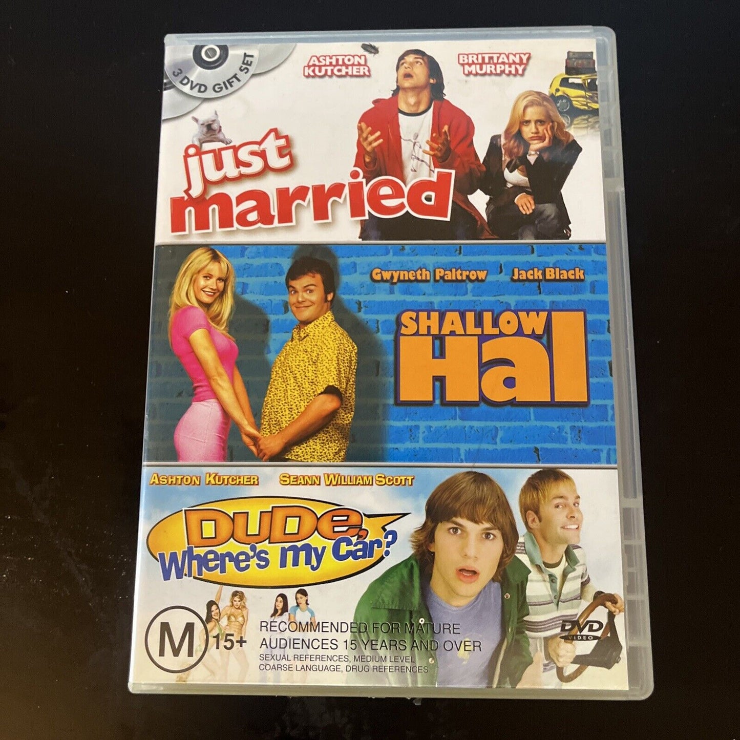 Just Married / Shallow Hal / Dude Where's My Car (DVD) Ashton Kutcher Region 4