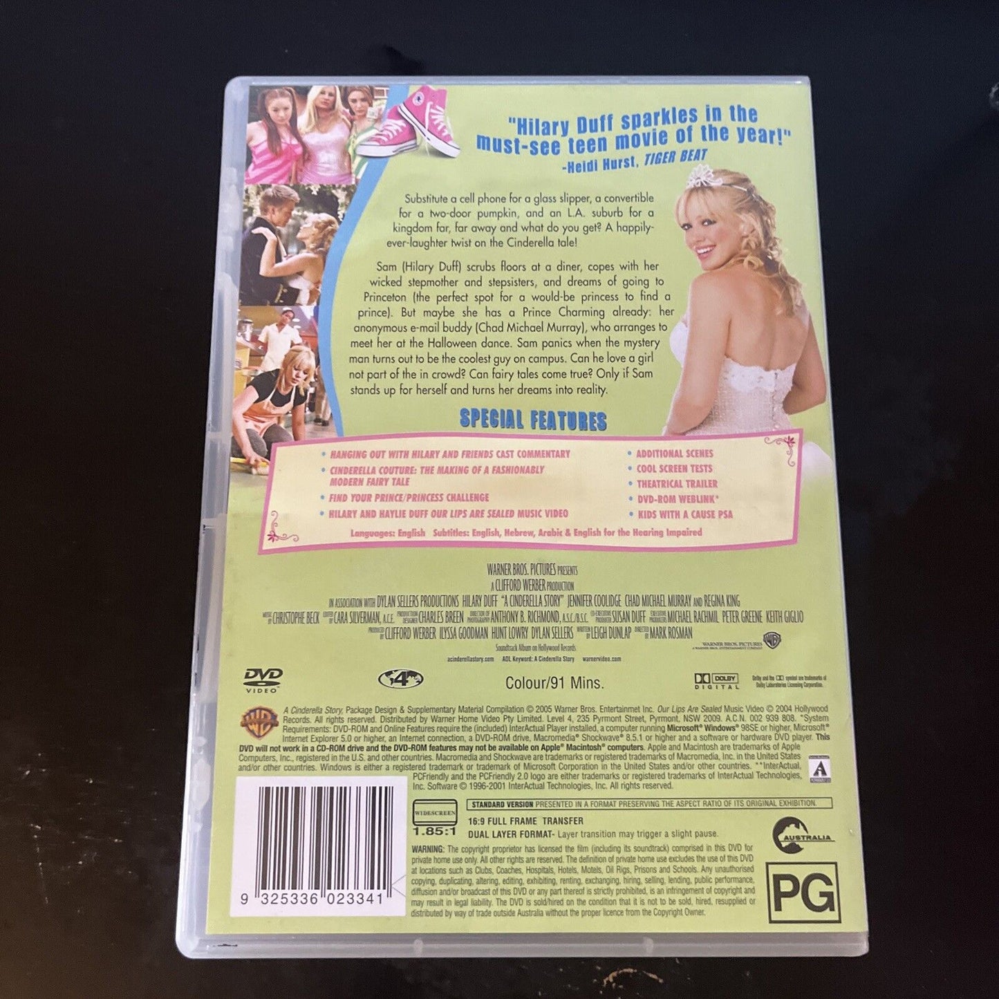 A Cinderella Story (DVD, 2004) Hilary Duff, Jennifer Coolidge, Region 4