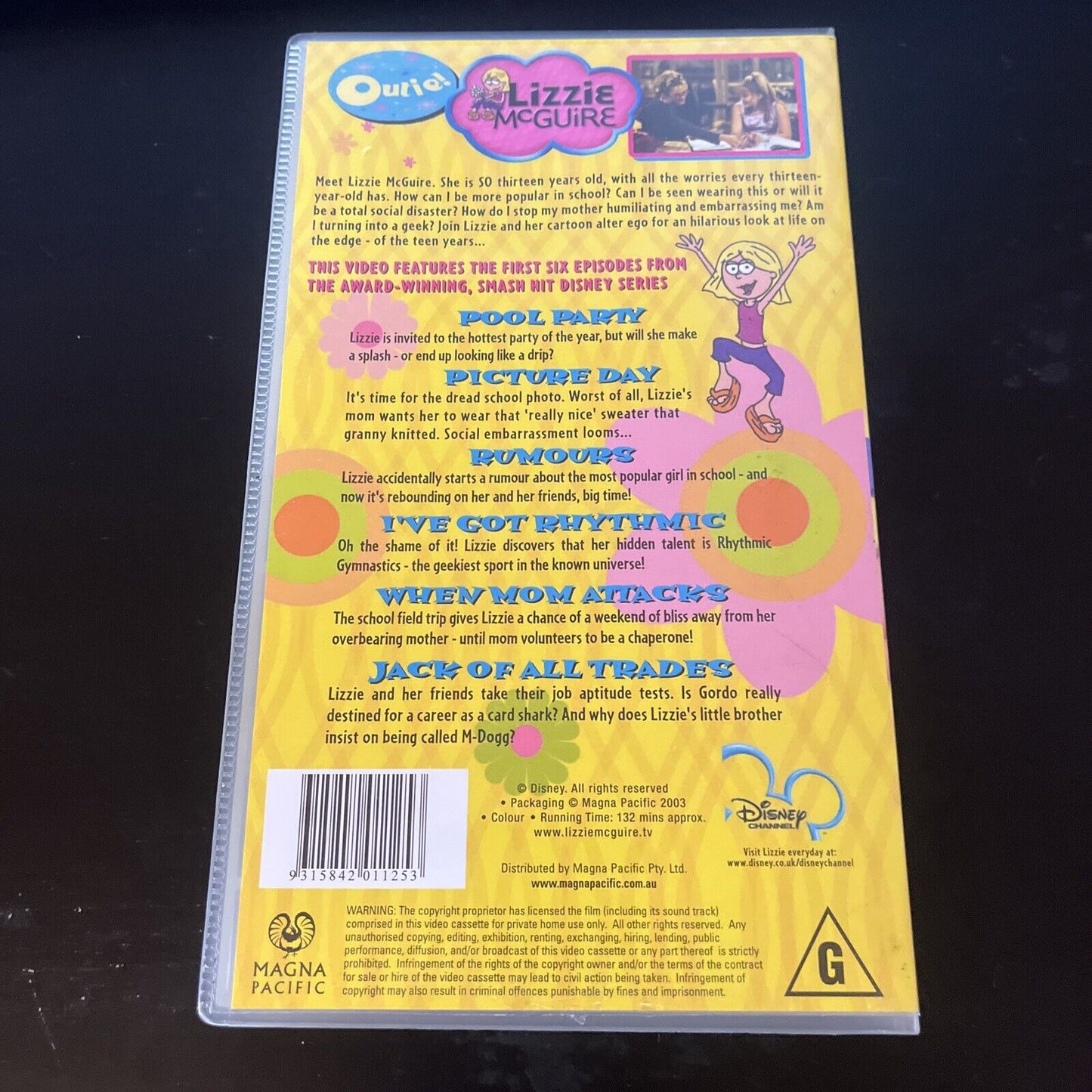 Lizzie McGuire When Mom Attacks (VHS, 2003) PAL Disney