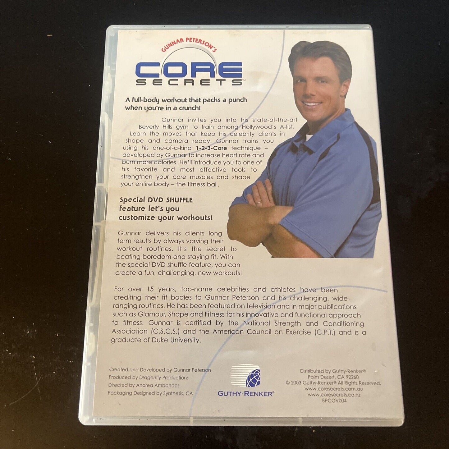 Gunnar Peterson's: Core Secrets (DVD, 2003) All Regions