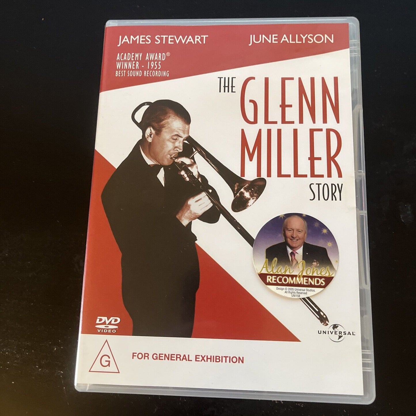 The Glenn Miller Story (DVD, 1954) James Stewart, June Allyson  Region 4 &2 NEW